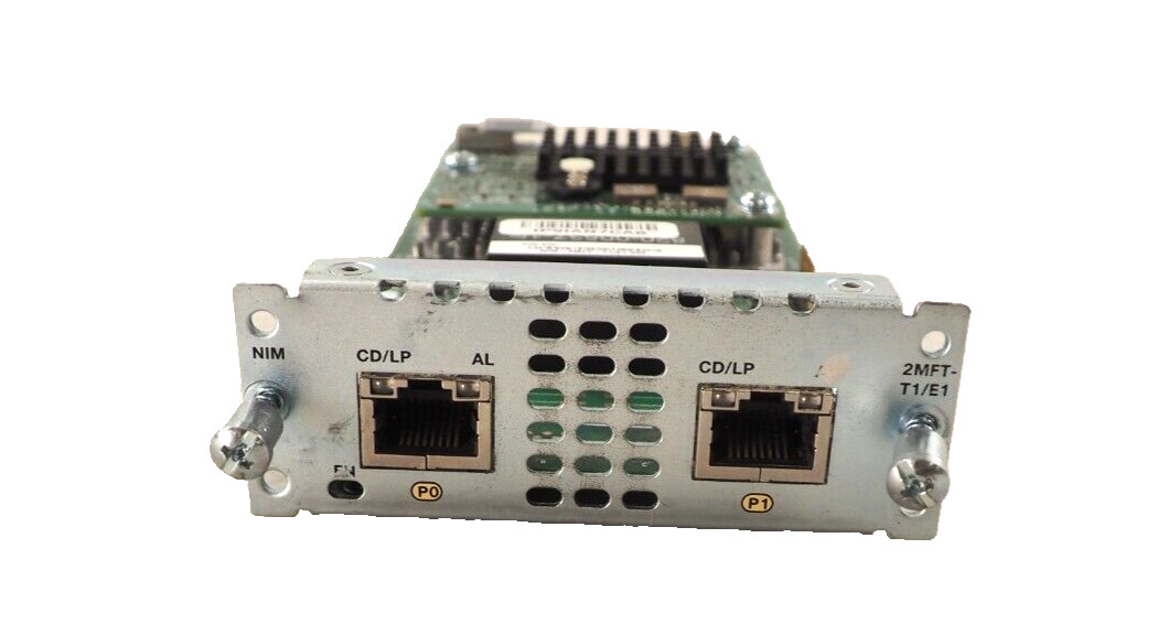 CISCO NIM-2MFT-T1/E1 73-14505-04 dual port Module w/PVDM4 DSP Module 73-15448-04