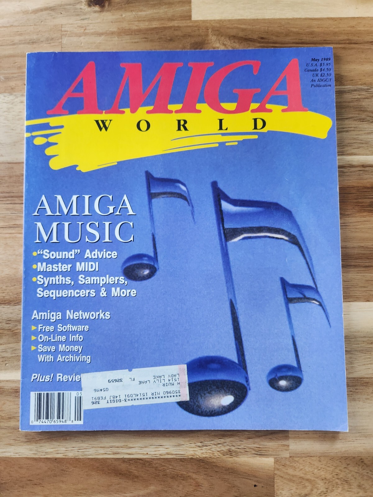 Amiga World Vol 5 Number 5 May 1989 Magazine, Vintage Computer Programming
