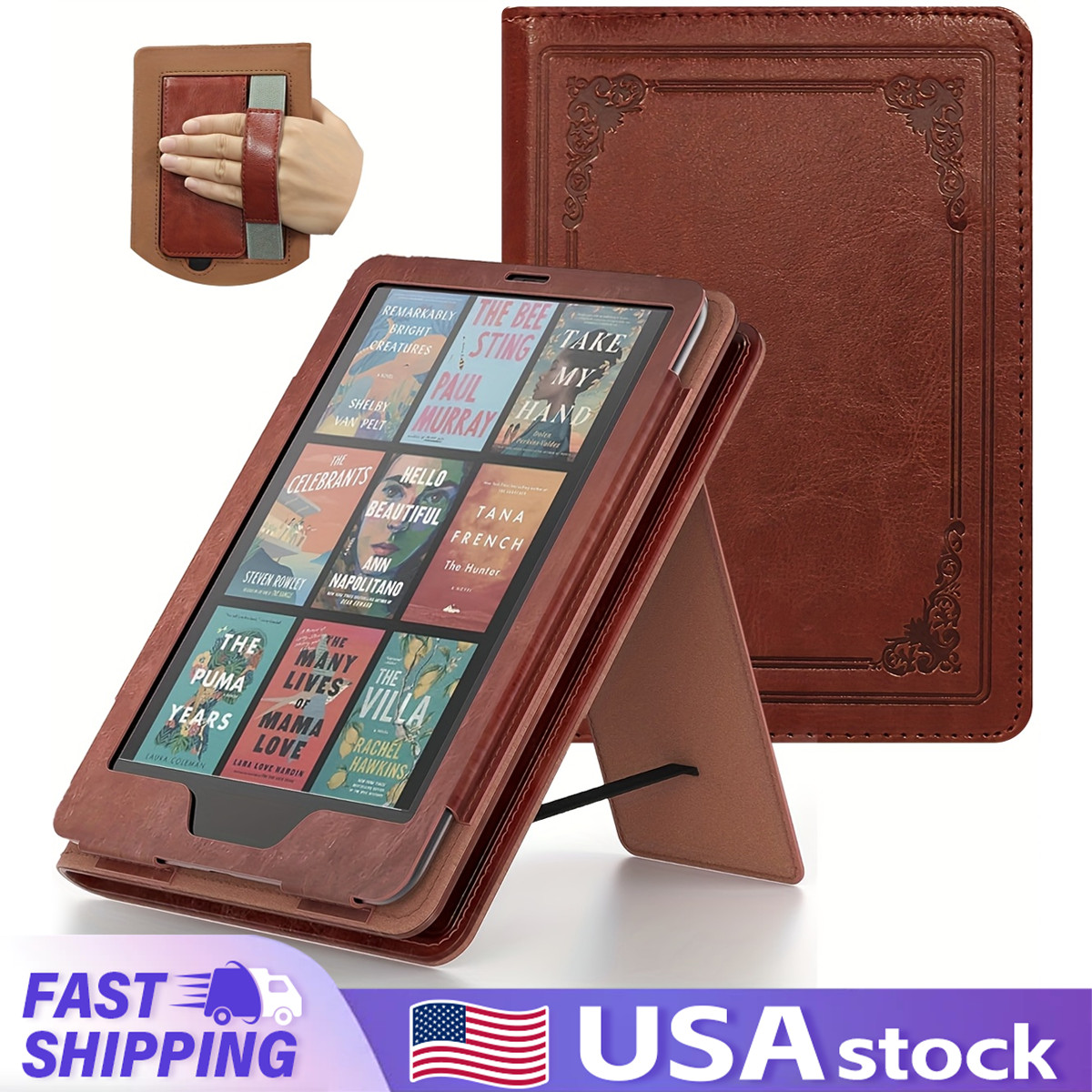 7"/6.8" Kindle Paperwhite Case Foldable Stand Cover （12th/11th Gen 2024‑2021）
