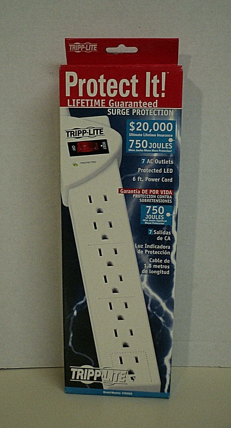 Tripp Lite Surge Protector, 7 AC Outlets, Striker, New,   #4217
