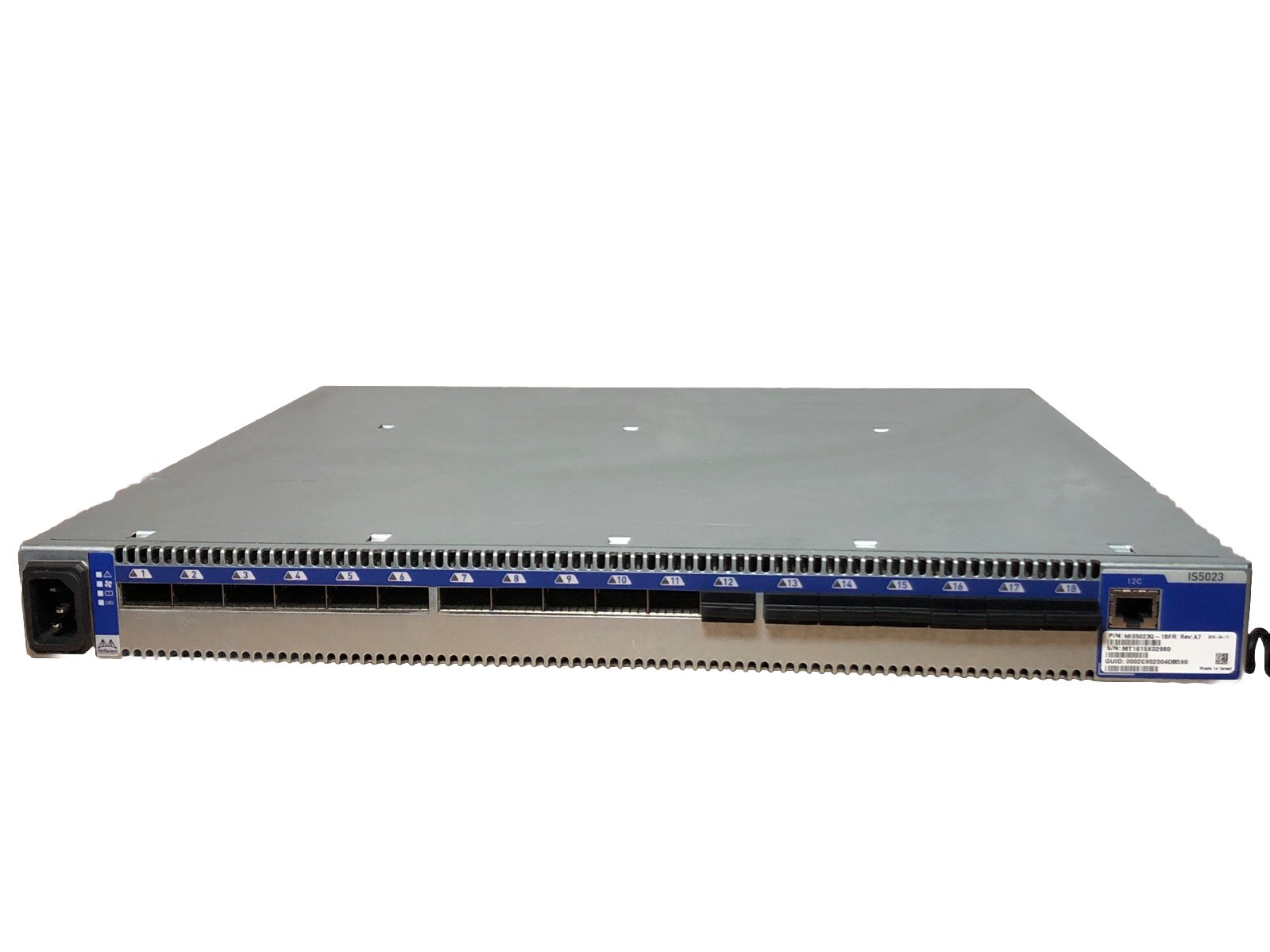 Mellanox IS5023 InfiniBand Network Switch High Performance 18-Port 40Gb QDR