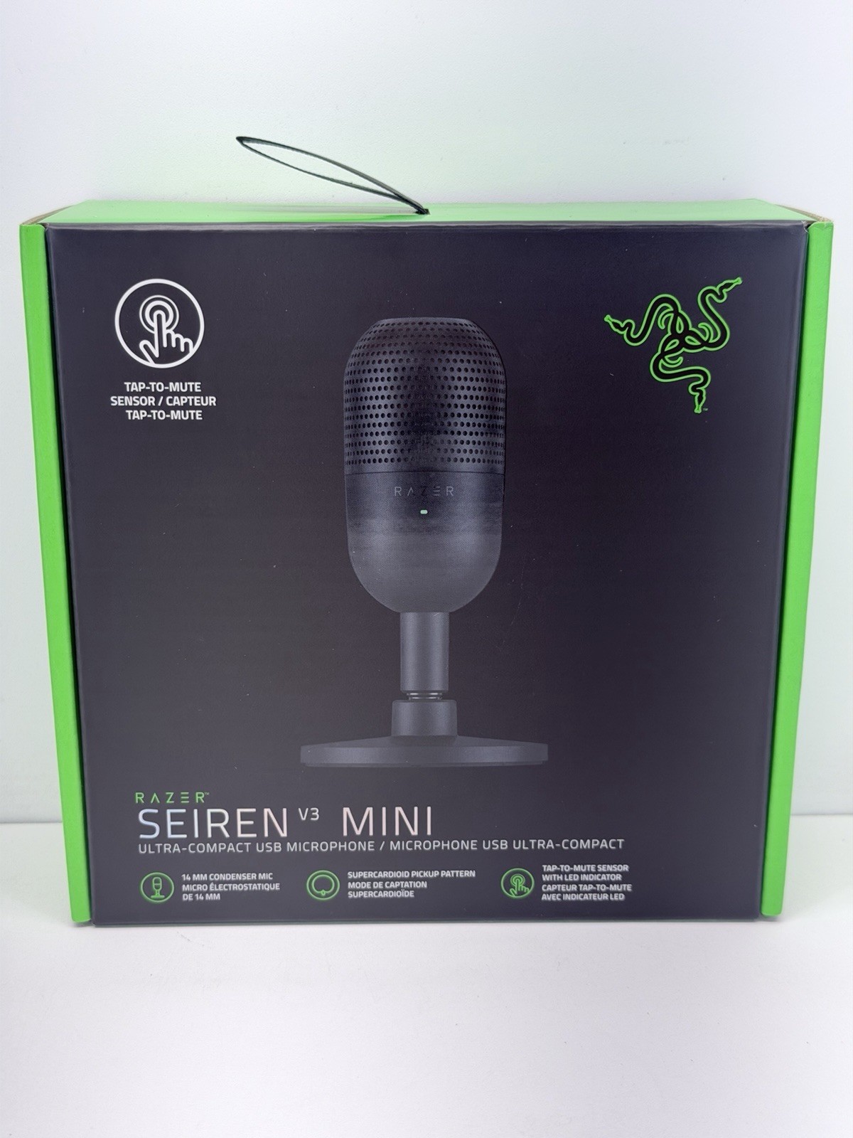 Razer Seiren V3 Mini Ultra Compact USB Microphone Gaming Pro Mic Stream Podcasts