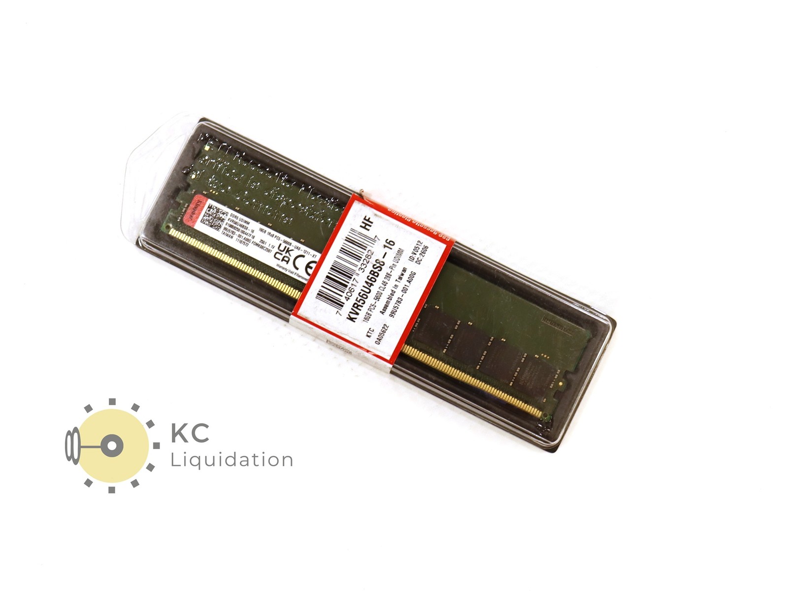 Kingston 16GB DDR5 5600 PC5-5600B 1Rx8 288-Pin DIMM RAM Memory KVR56U46BS8-16