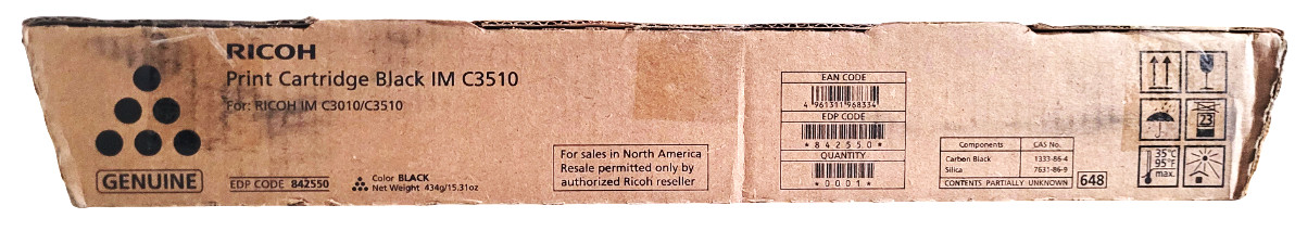Ricoh IM C3510 842550 842551 Print Cartridge