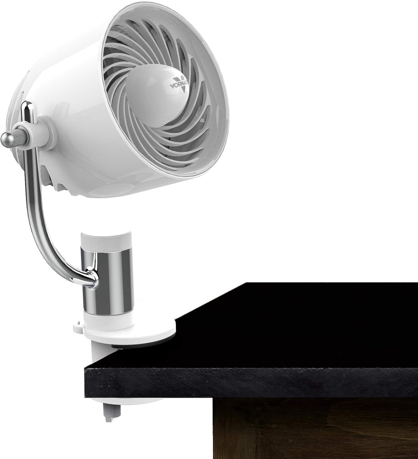 Vornado Pivot Clip Personal Air Circulator Fan 3-Speed, Portable, Corded, White