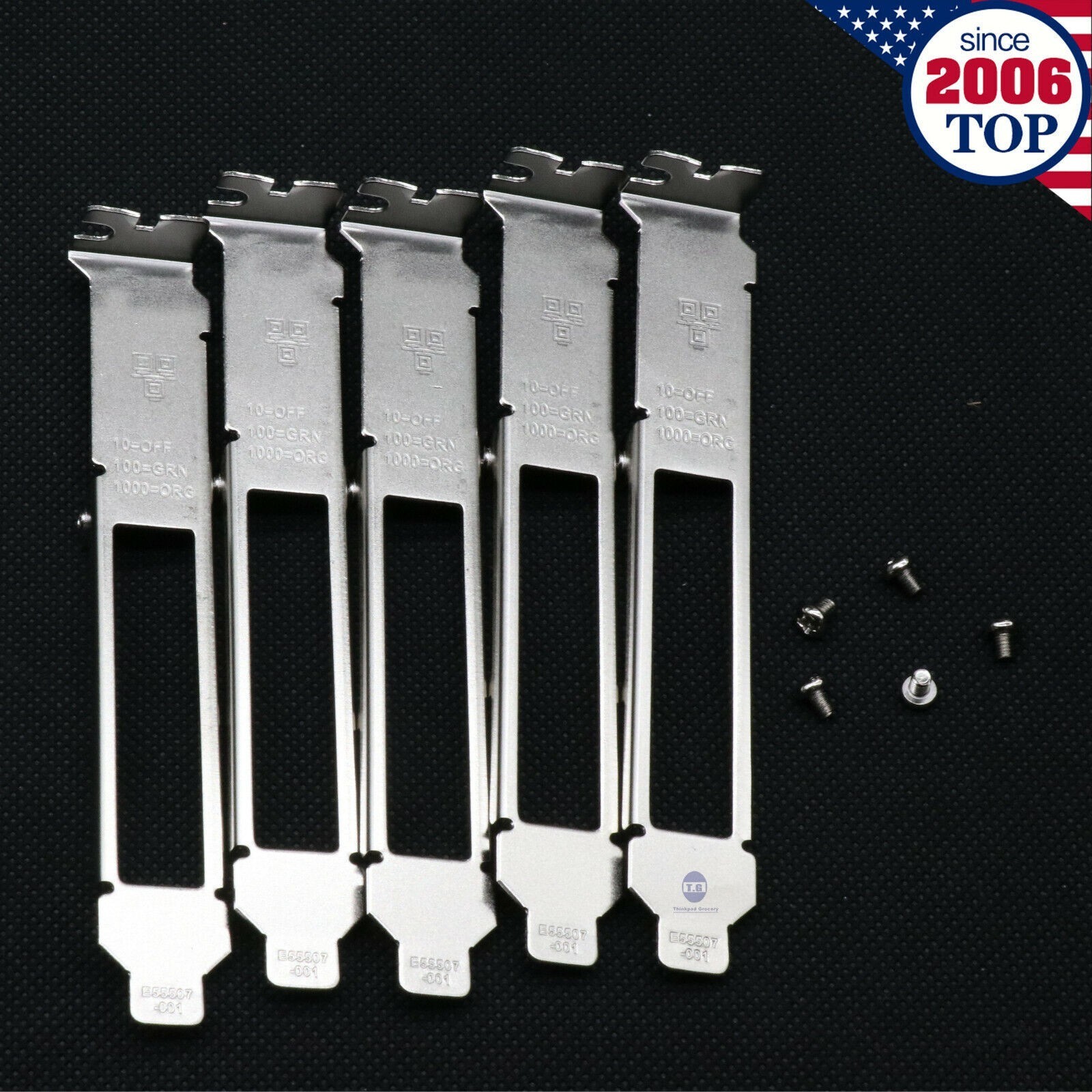 5 pcs High Bracket for Intel E1G44ET E1G44ET2 I340-T4 I350-T4 HP NC365T