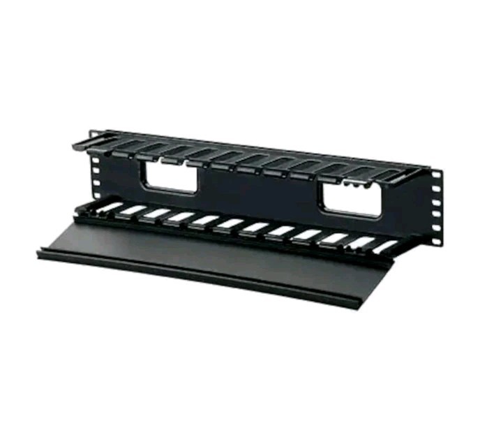Panduit WMPF1E Horizontal Cable Manager 19" Front 2RU Black