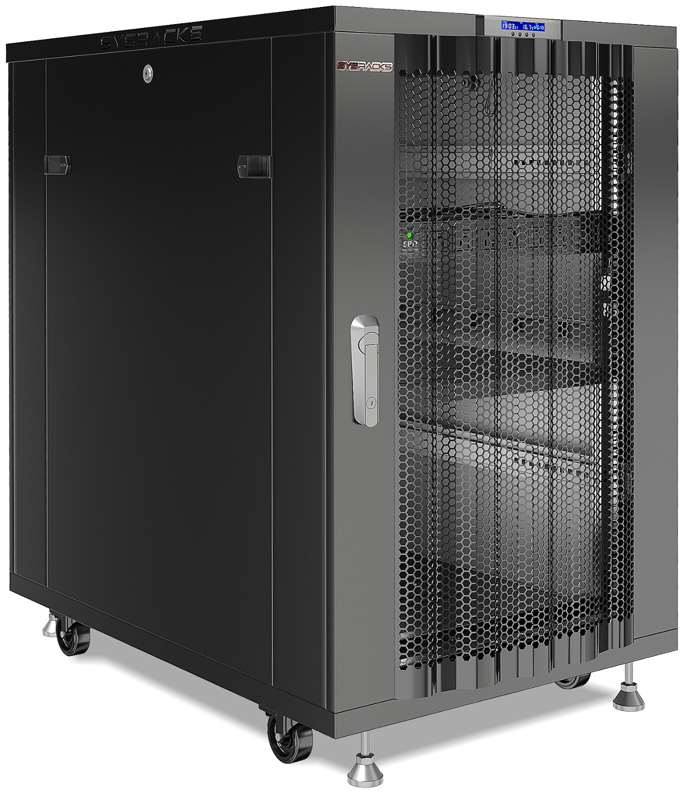 Sysracks 22U Server Rack Cabinet 39" Deep 19" Network Enclosure Mesh Door