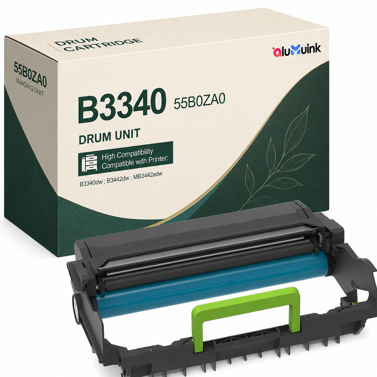 B3340 55B0ZA0 Drum Unit - 1 Pack Replacement for MX431adn B3340dw B3442dw