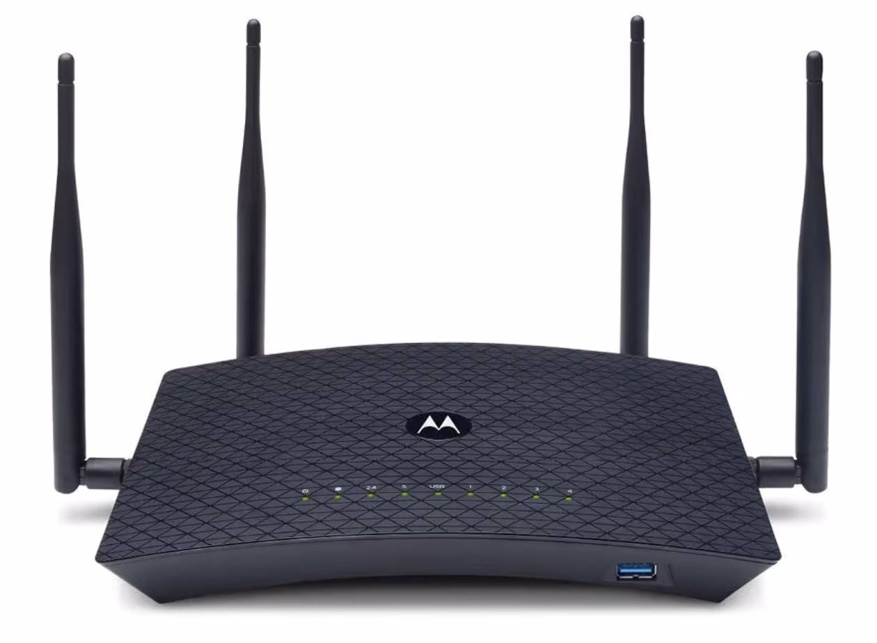 MOTOROLA AC2600 4x4 WiFi Smart Gigabit Router with Extended Range, Model MR2600
