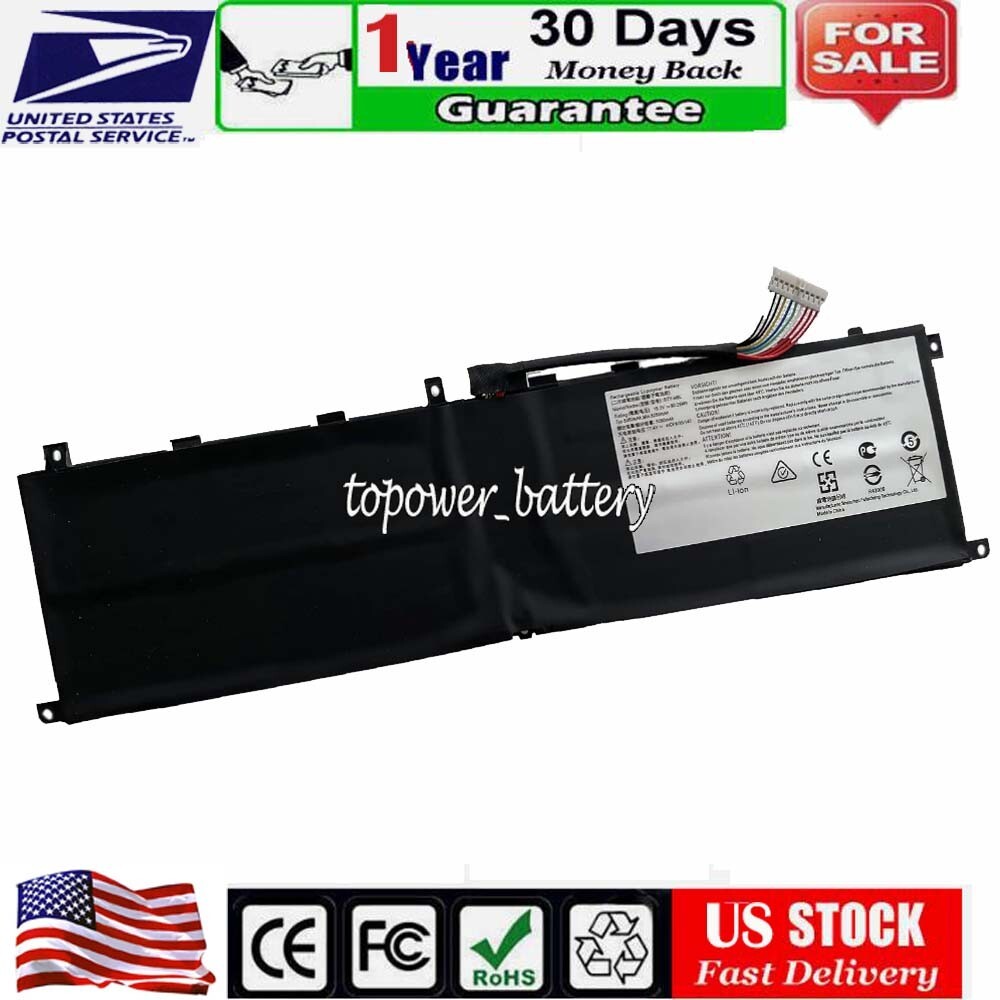 MS-16Q5 Battery for MSI P75 Creator 9SC 9SD 8SC 9SE 9SF 9SG Series MS-16Q21