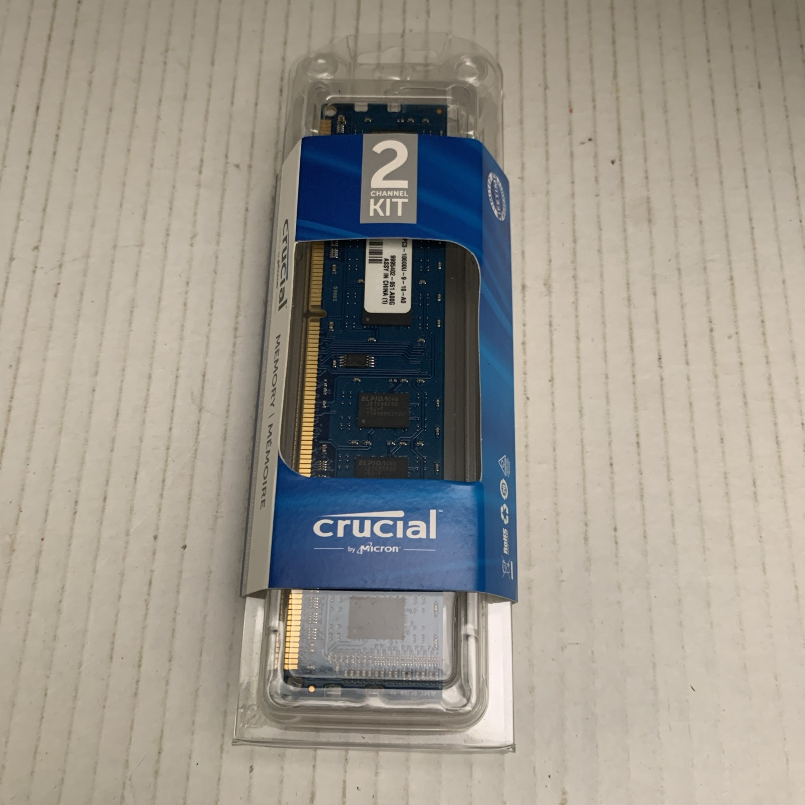 Crucial 4GB (2 X2GB) DDR2 800 PC2-6400 DDR2 DIMM - CT2KIT25664AA800 For Desktop