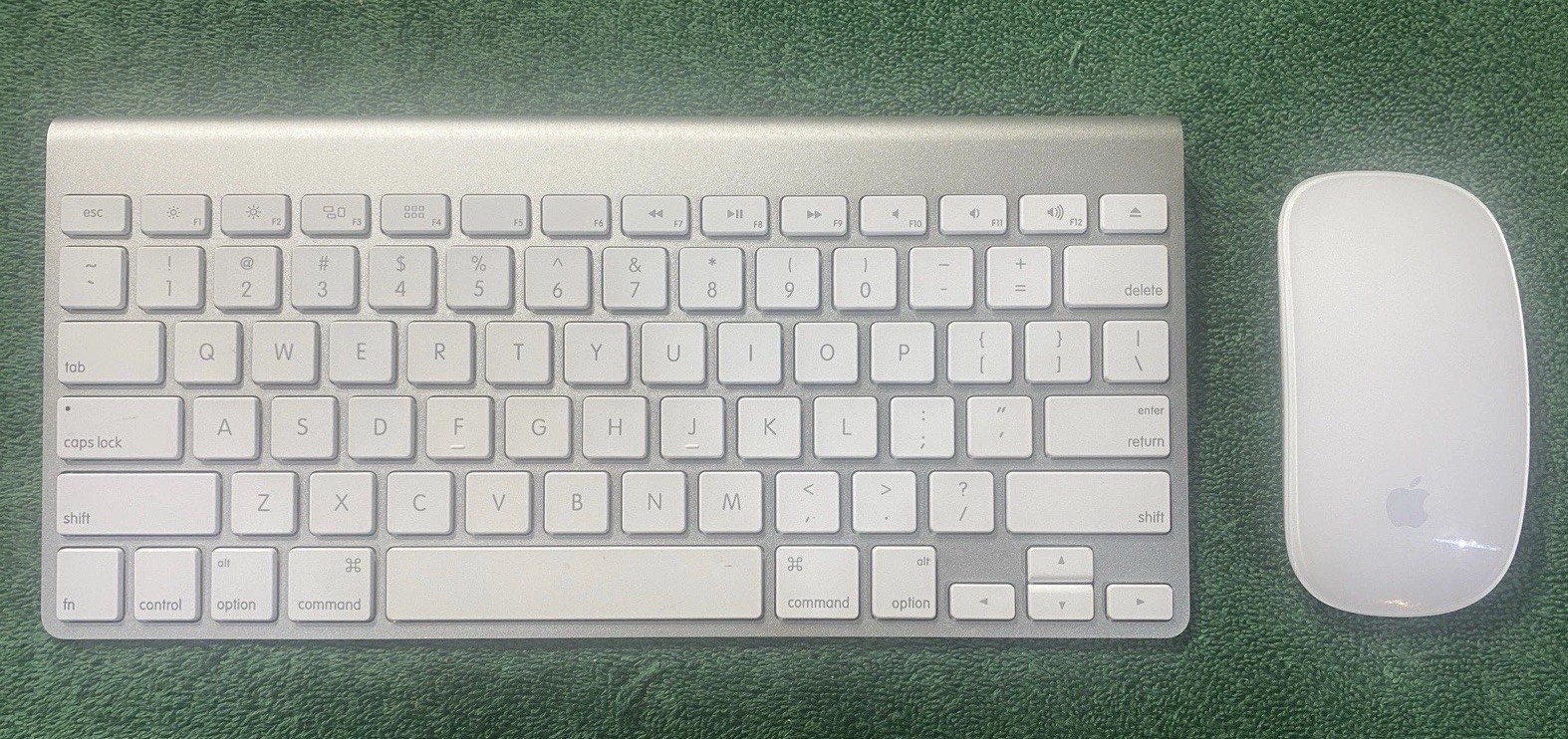 Apple Magic Keyboard A1314 + Magic Mouse A1296 Bluetooth TESTED - Barely Used