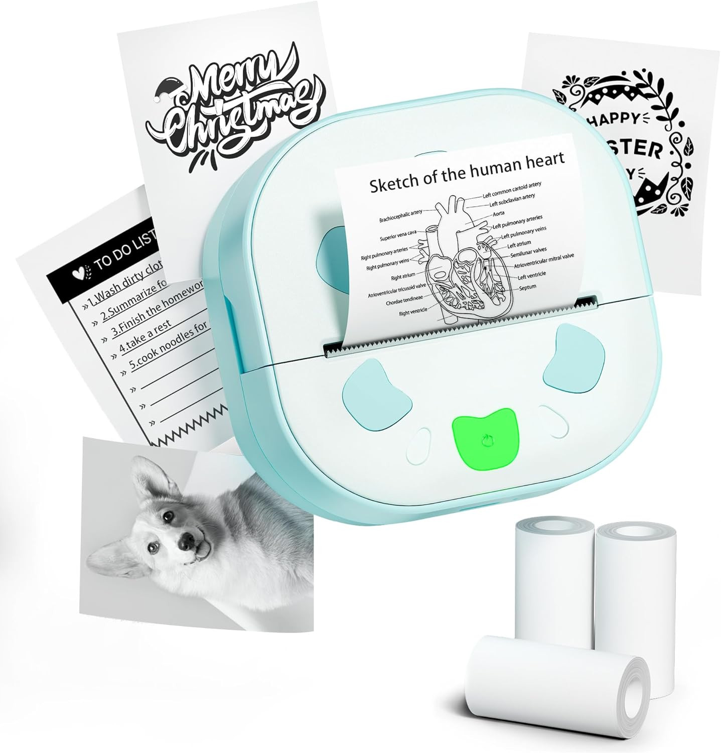 Mini Sticker Printer,Thermal Printer Bluetooth Sticker Maker for Kids |