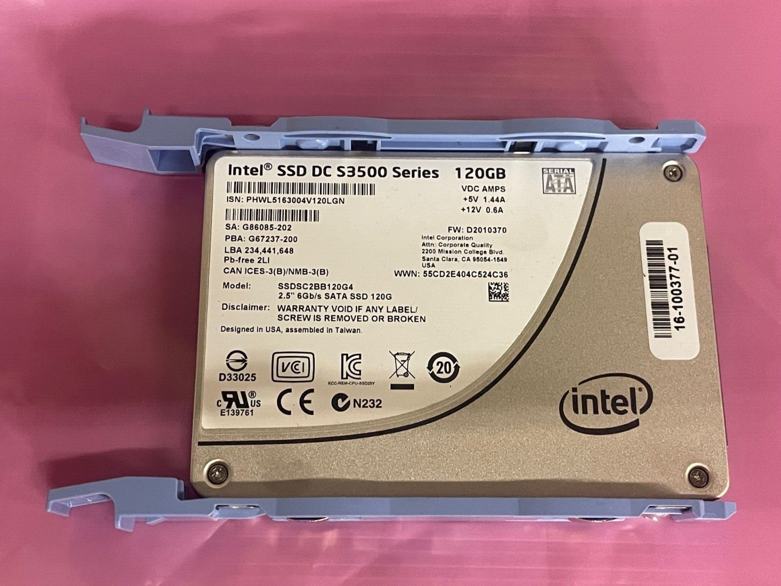 Cisco UCS-SD120G0KSB-EV SSD 120GB SFF 6GB SATA BOOT DRIVE 16-100377-01