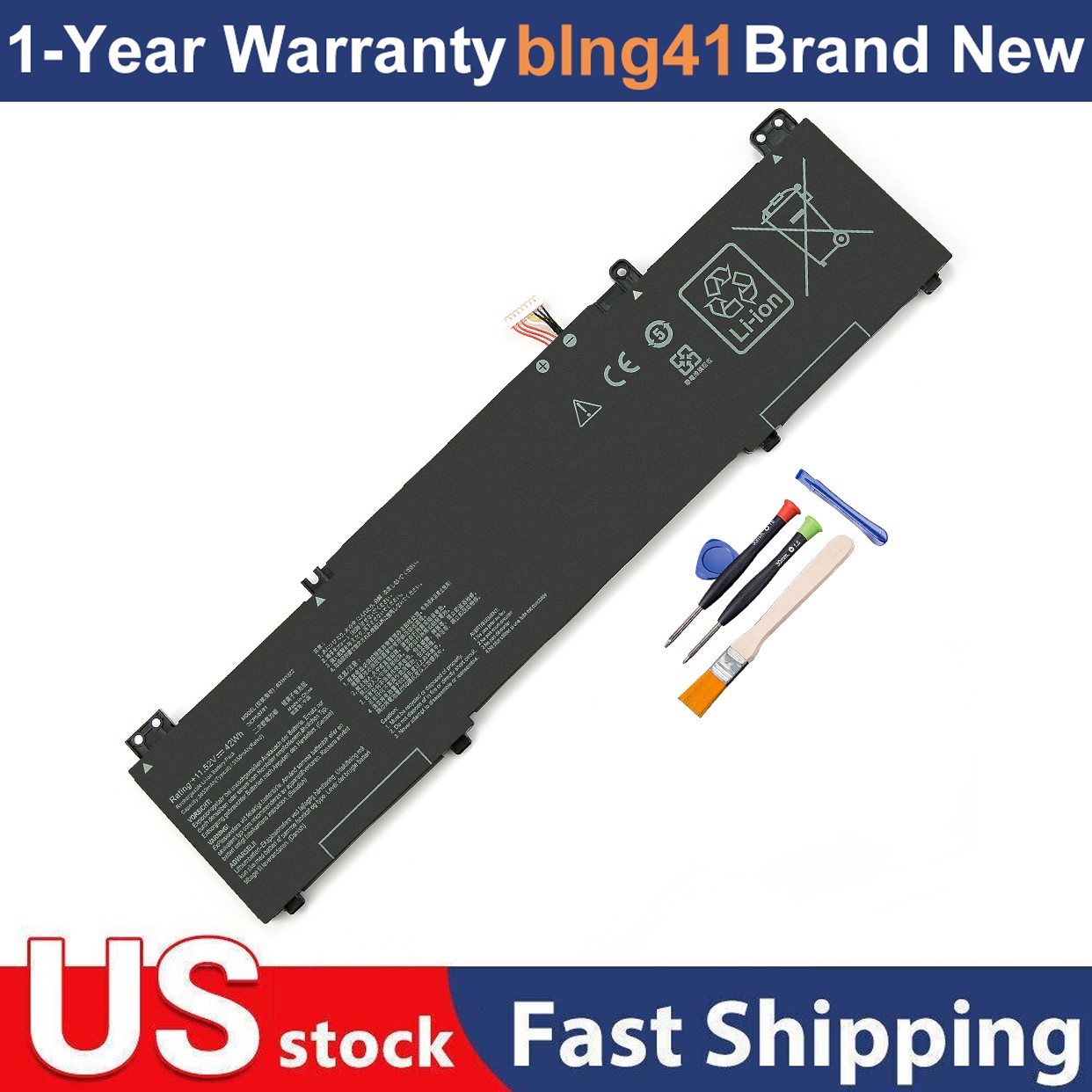 B31N1822 Battery For Asus ZenBook Flip 14 Q406 Q406D UX462 UM462 TM420IA UX461FN