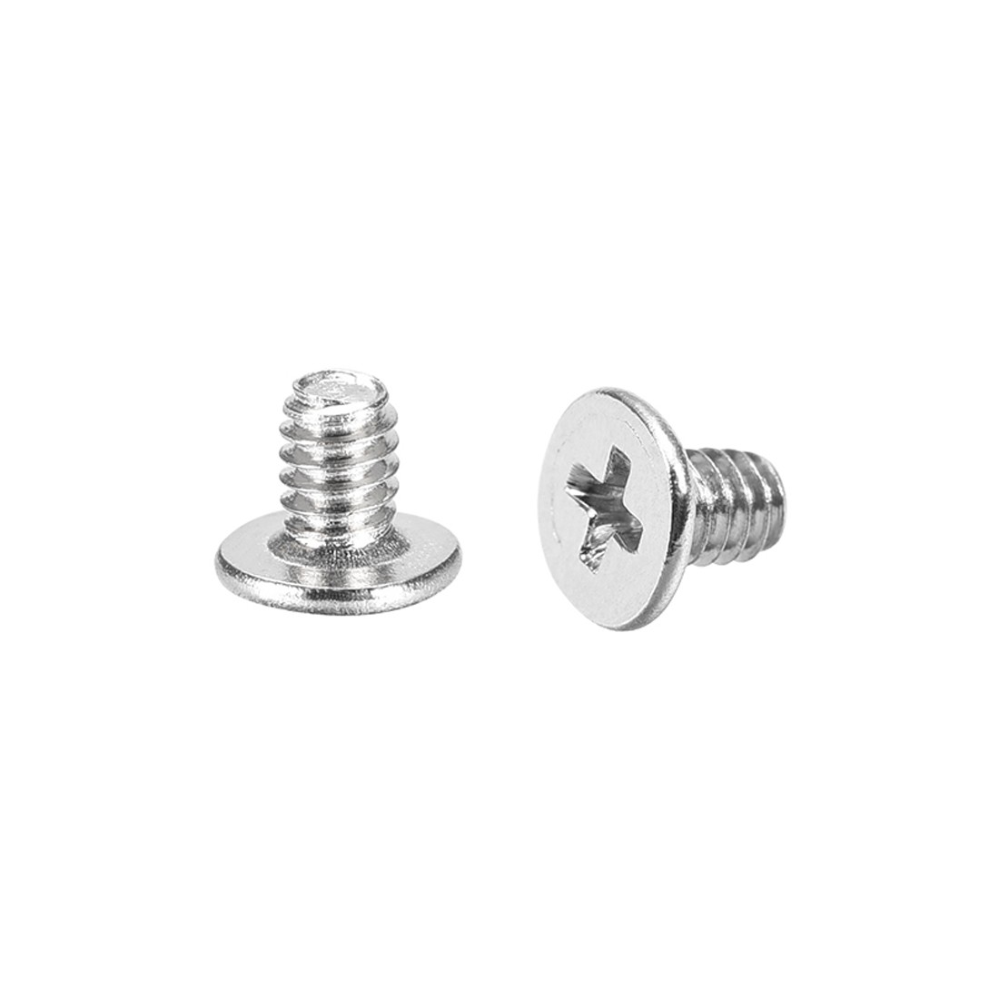 M2 x 3mm Laptop Computer Screws 3.8mm Dia Phillips Head Screw Silver Tone 200pcs