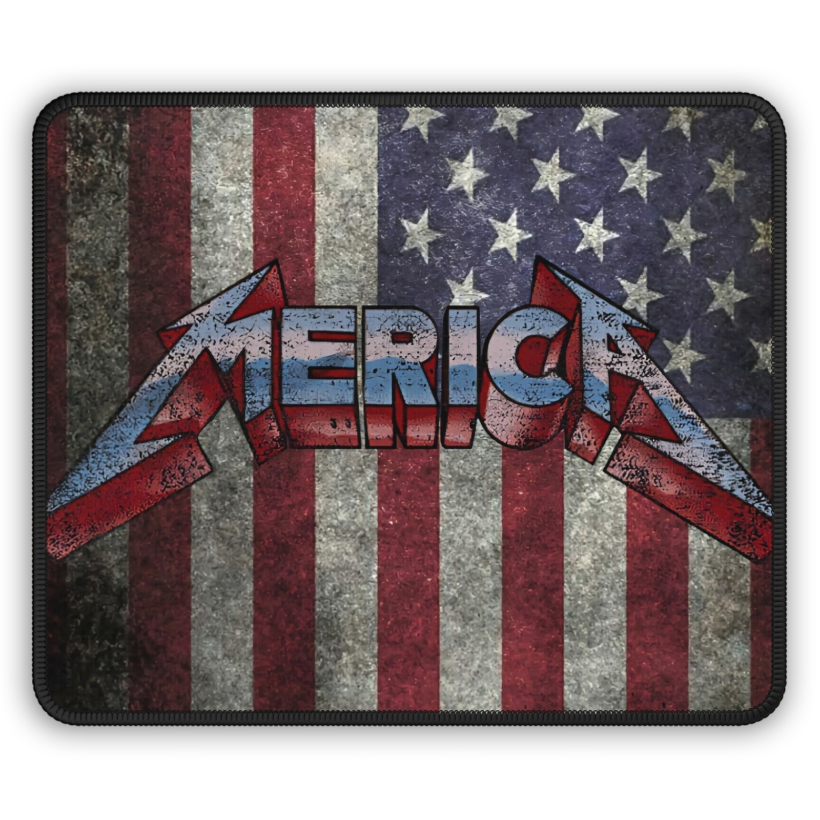 Patriotic Gaming Mouse Pad | Gamer Gift, USA Flag Desk Mat, Merica USA Flag