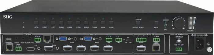 SIIG 9x1 HDBaseT 4K Scaler Switcher (CE-H24311-S1)