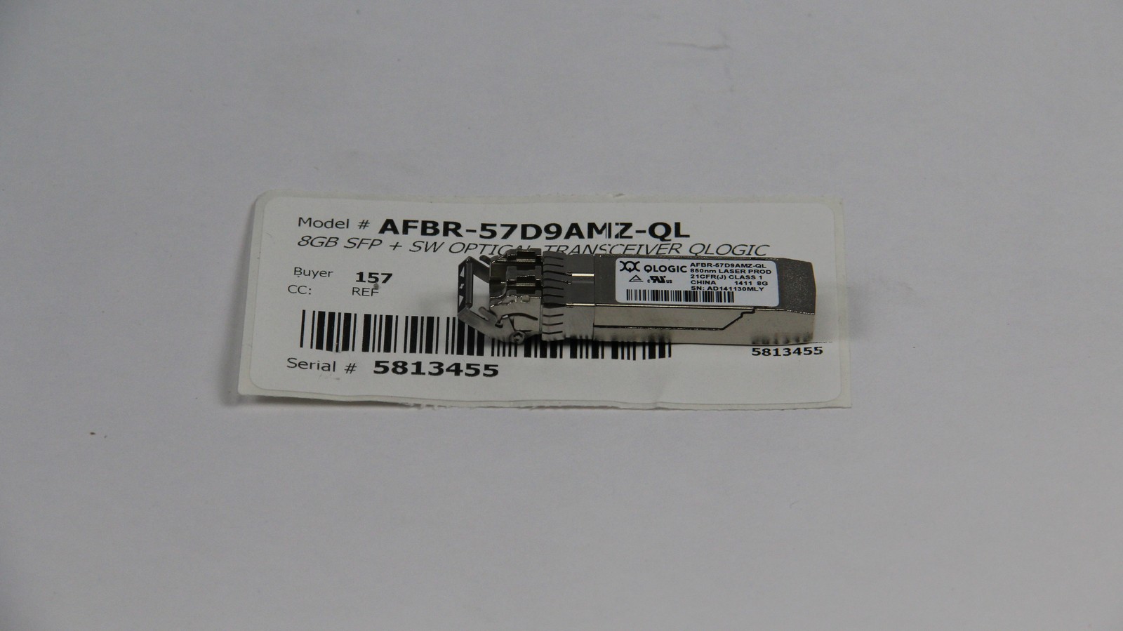 Dell AFBR-57D9AMZ-QL 8GB SFP + SW Optical Transceiver