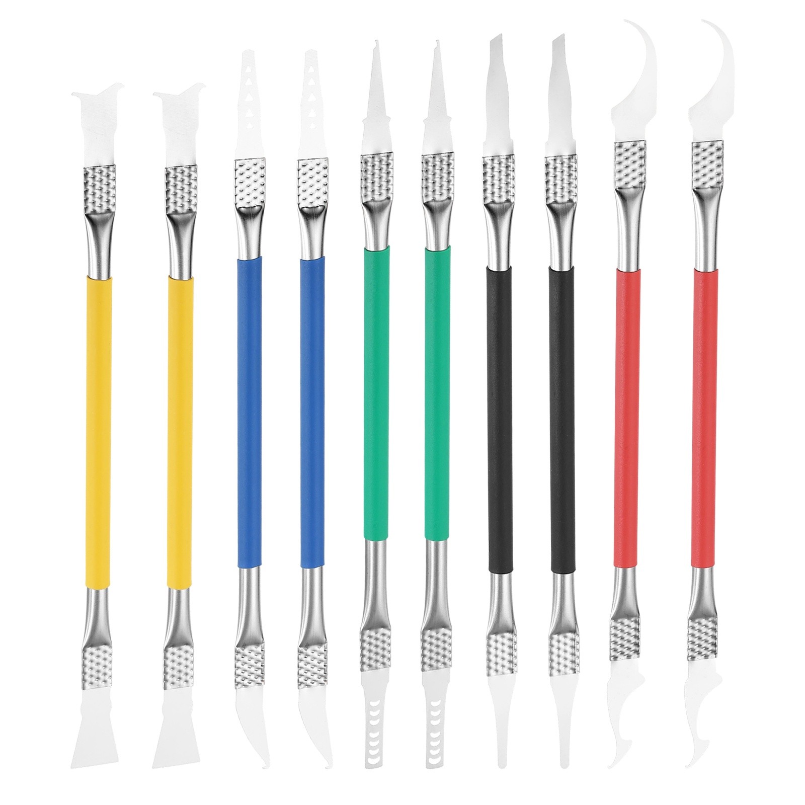 10pcs Dual Ends Metal Spudger Set Prying Opening Repair Tool Kit, Colorful