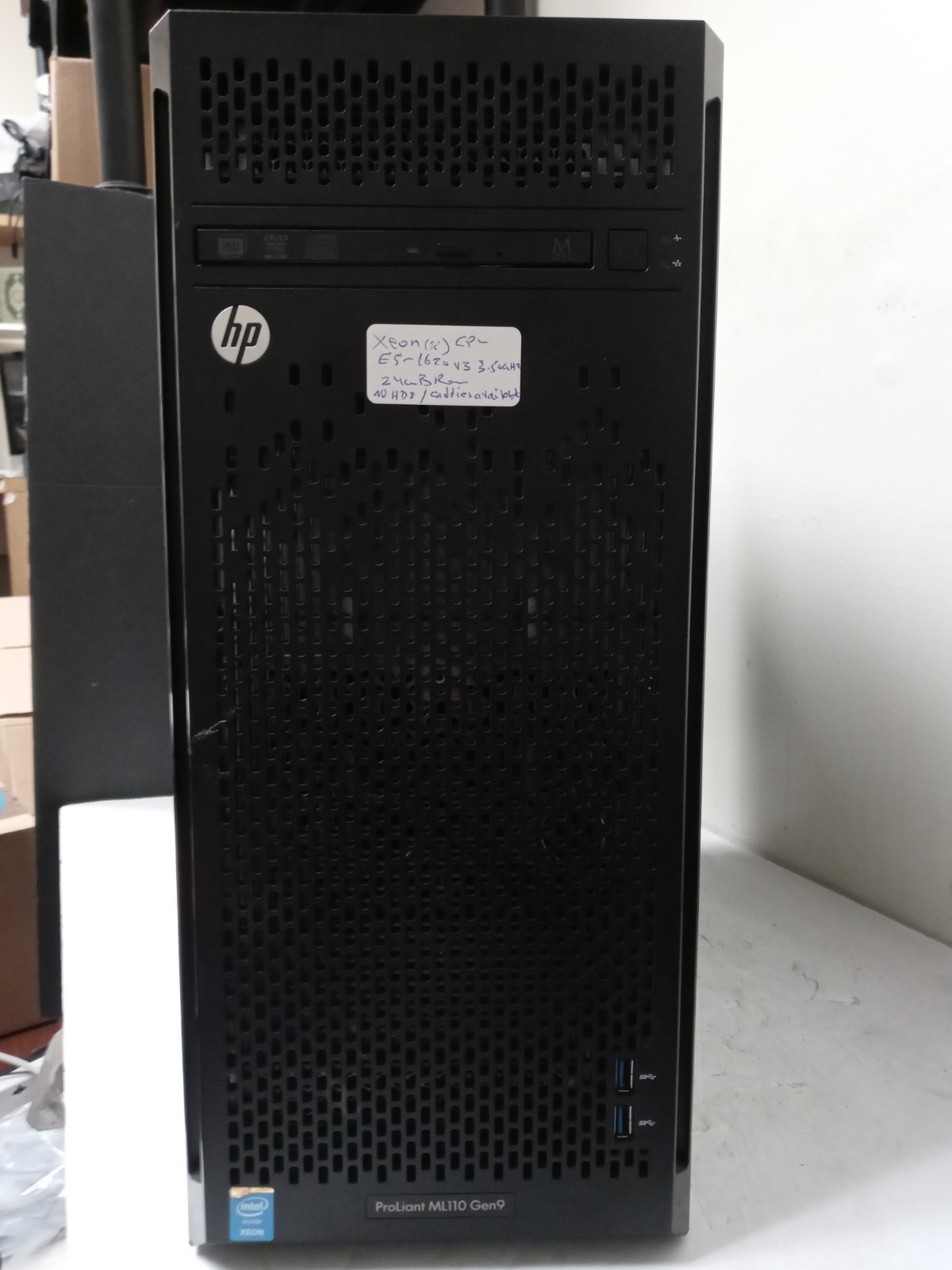 HP PROLIANT ML110 Gen9 G9 SERVER E5-1620V3 3.5GHZ 24GB 2400 NO HDD NO OS