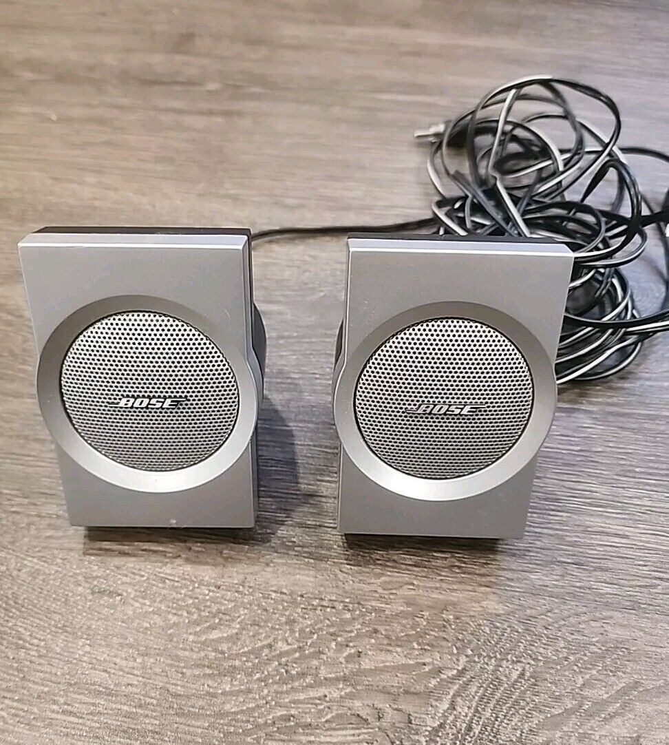 RARE Bose Companion 3 Series 1 Computer Replacement Pair Set of Speakers TESTED