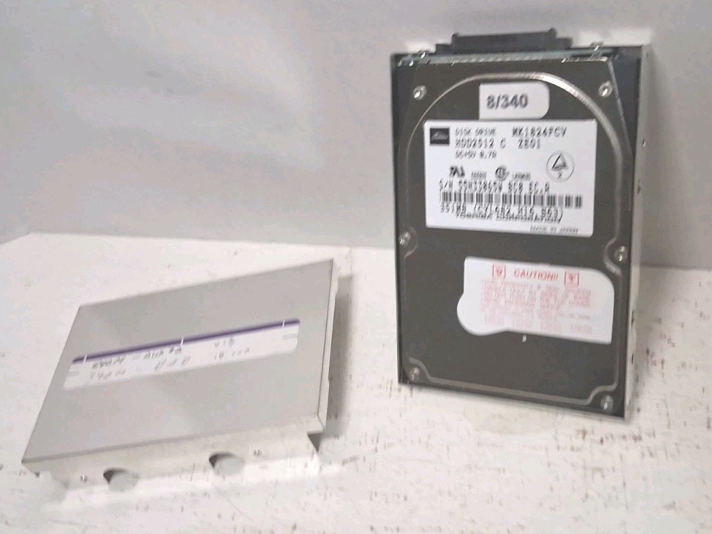 Toshiba MK1824FCV 351MB 2.5" 44-Pin IDE Laptop Hard Drive + Caddy AS-IS