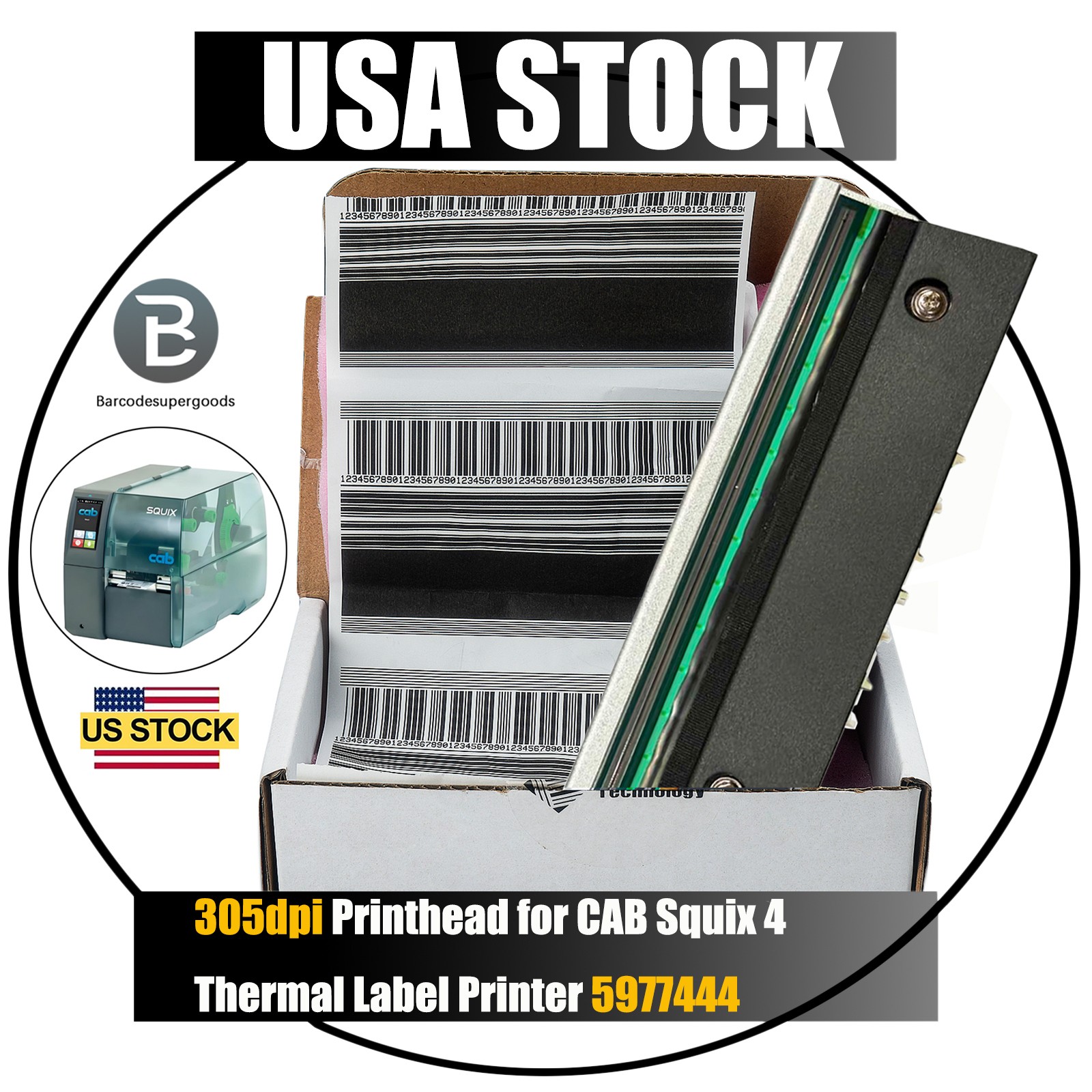 305dpi Printhead for CAB Squix 4 Thermal Label Printer 5977444
