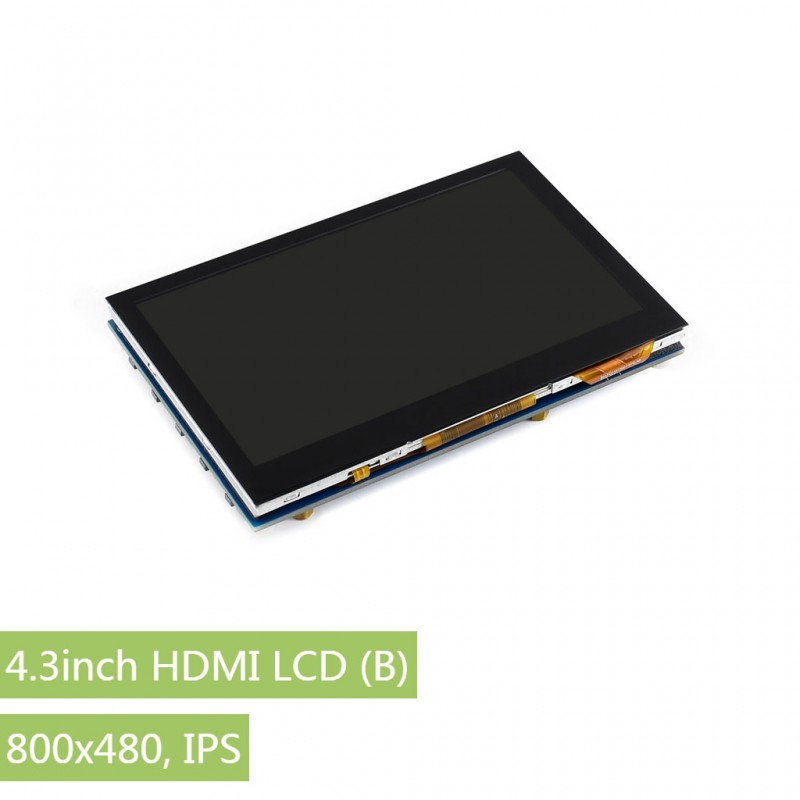 4.3inch HDMI LCD (B) 800x480 IPS Capacitive Touch LCD Supports Various Systems