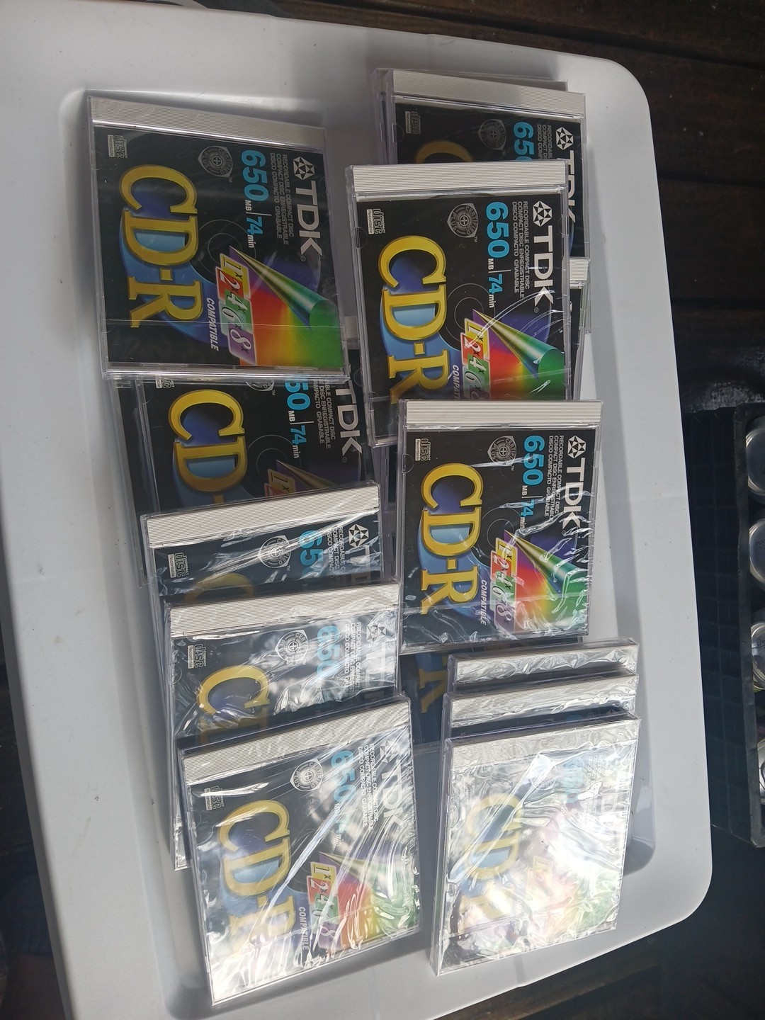 TDK CD-R 650 MB 74 Min Blank CD Lot of 17 Factory Sealed Compact Disks
