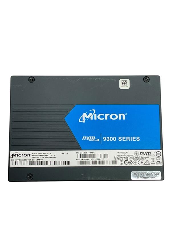 Micron 9300 Series Pro 3.84TB 2.5" NVMe - MTFDHAL3T8TDP - TESTED & WORKING