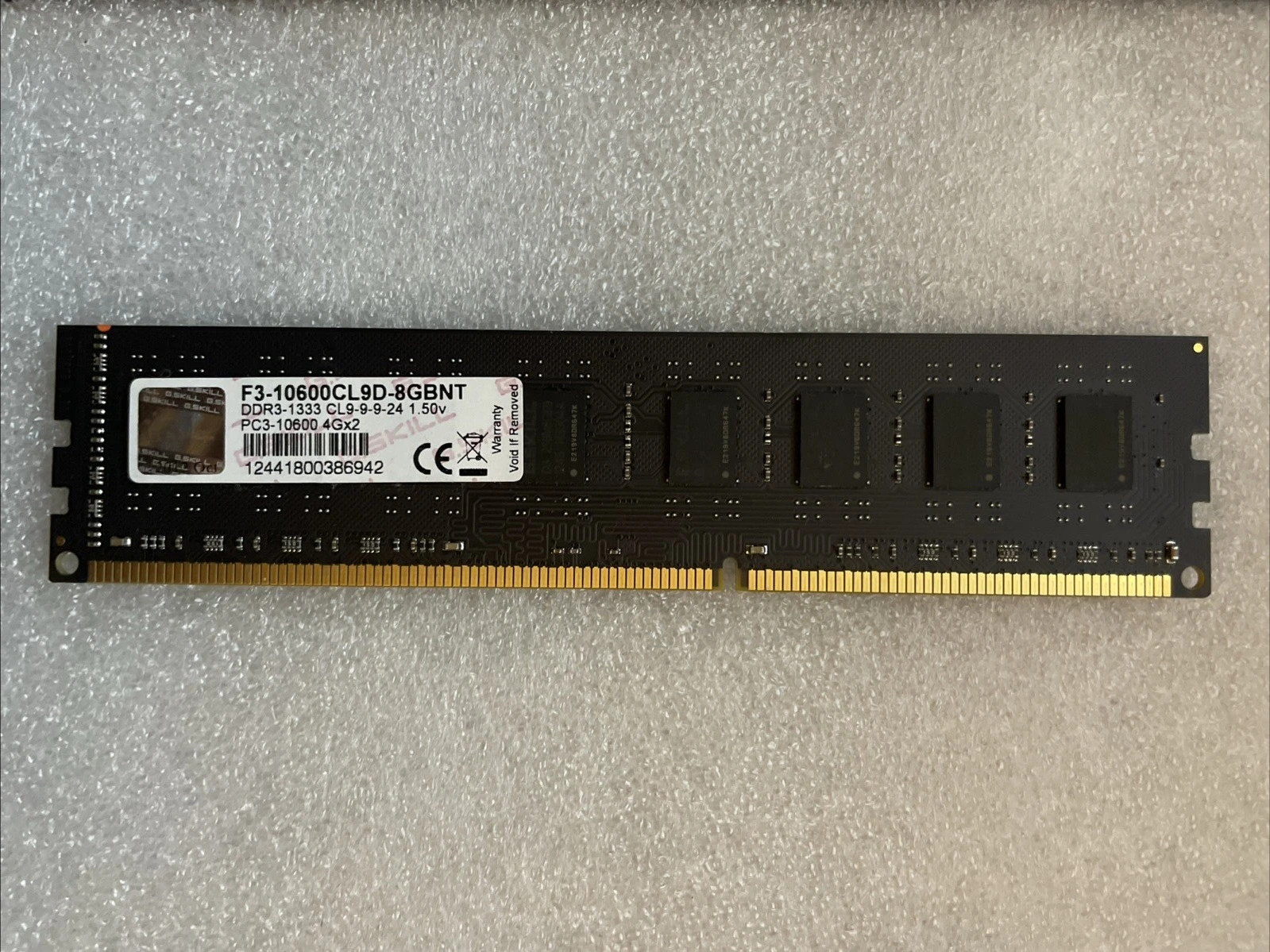G.Skill Value Series DDR3 4GB F3-10600CL9D-8GBNT