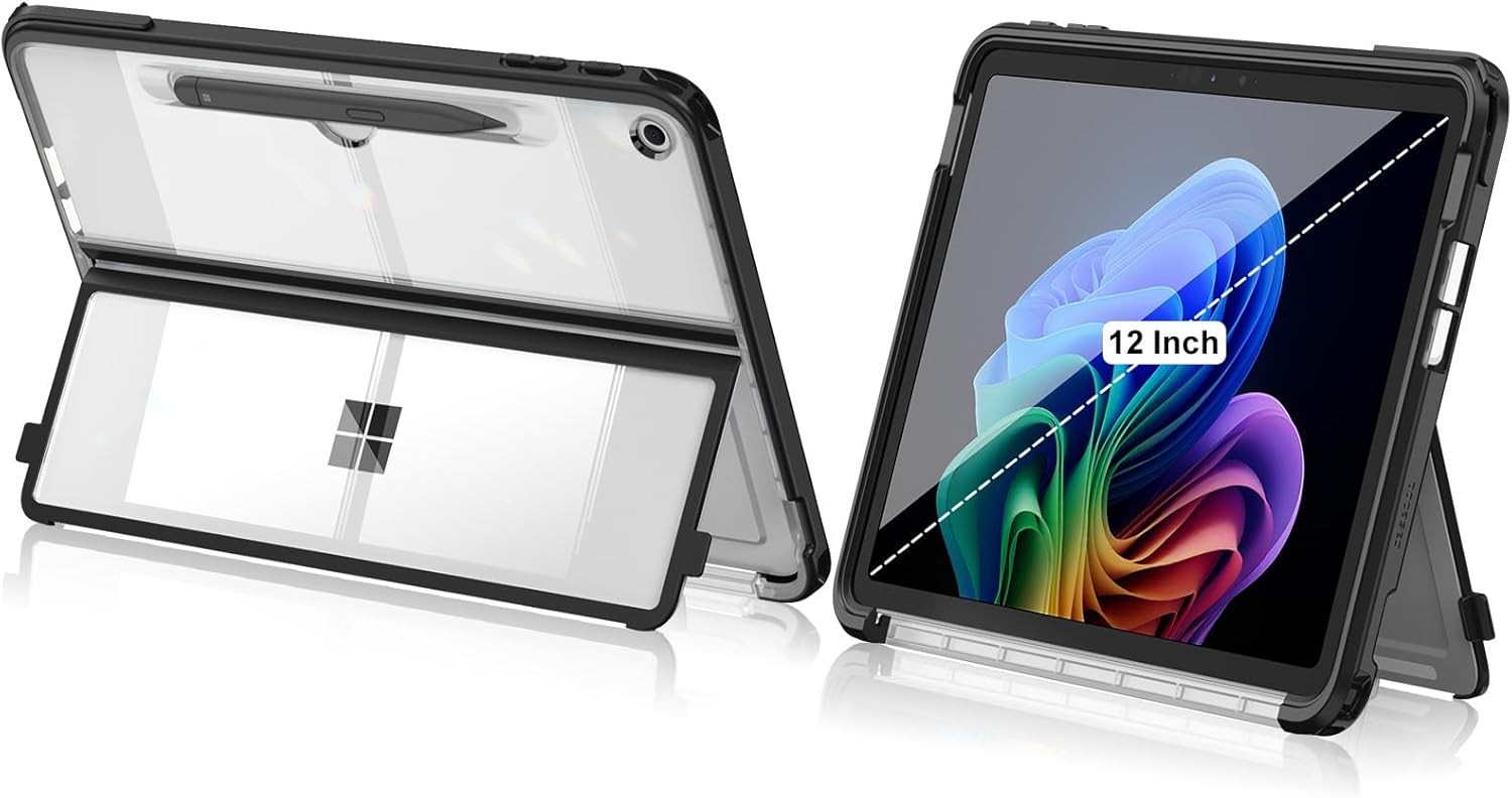 Rugged Case for Microsoft Surface Pro 12 Inch 1st Edition(2025) Shockproof Cover