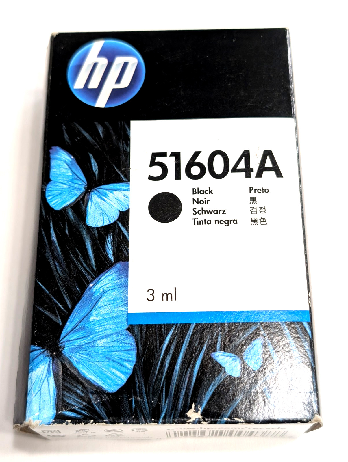 New Genuine HP 51604A Black Ink Printer Cartridge Sealed Box Expired Feb 2014
