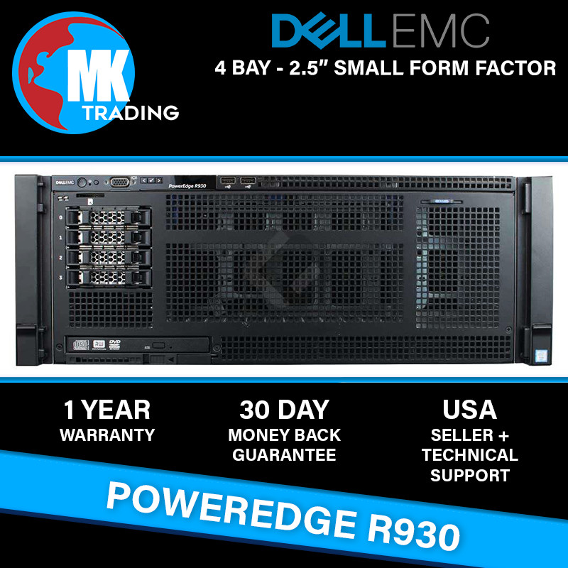 Dell PowerEdge R930 4B SFF 4U Server -V1- Choose CPUs/RAM/Drives - Wholesale