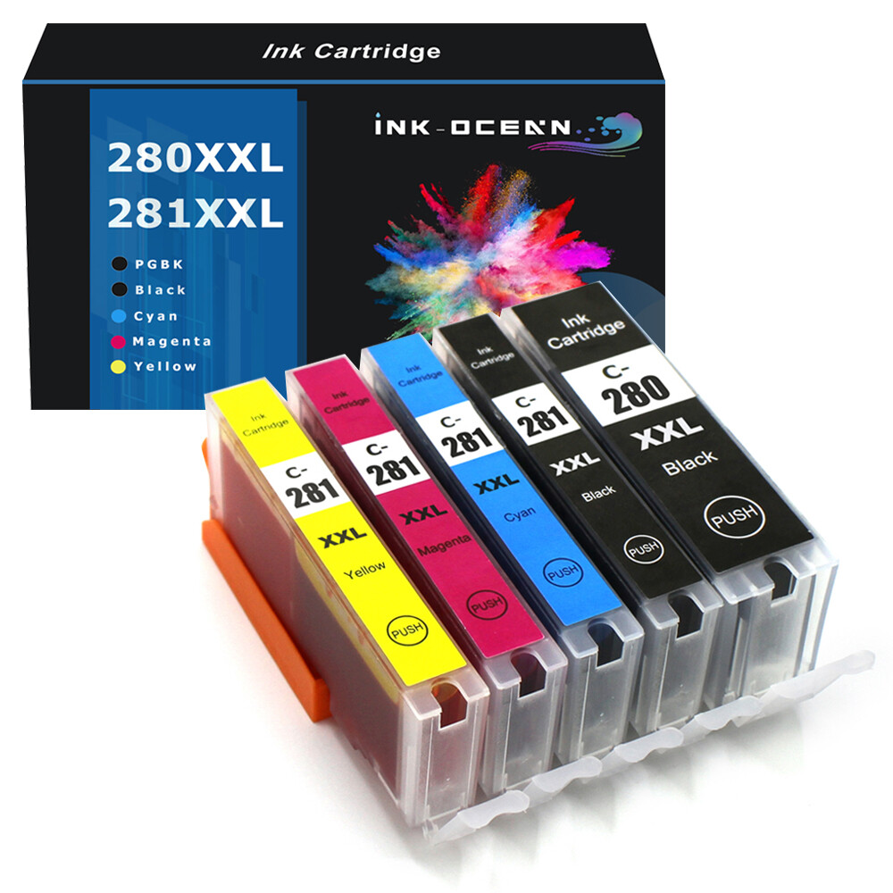 PGI-280XXL CLI-281XXL Ink Cartridge + chip for Canon TS6320 TR8520 TR8620 TR7520