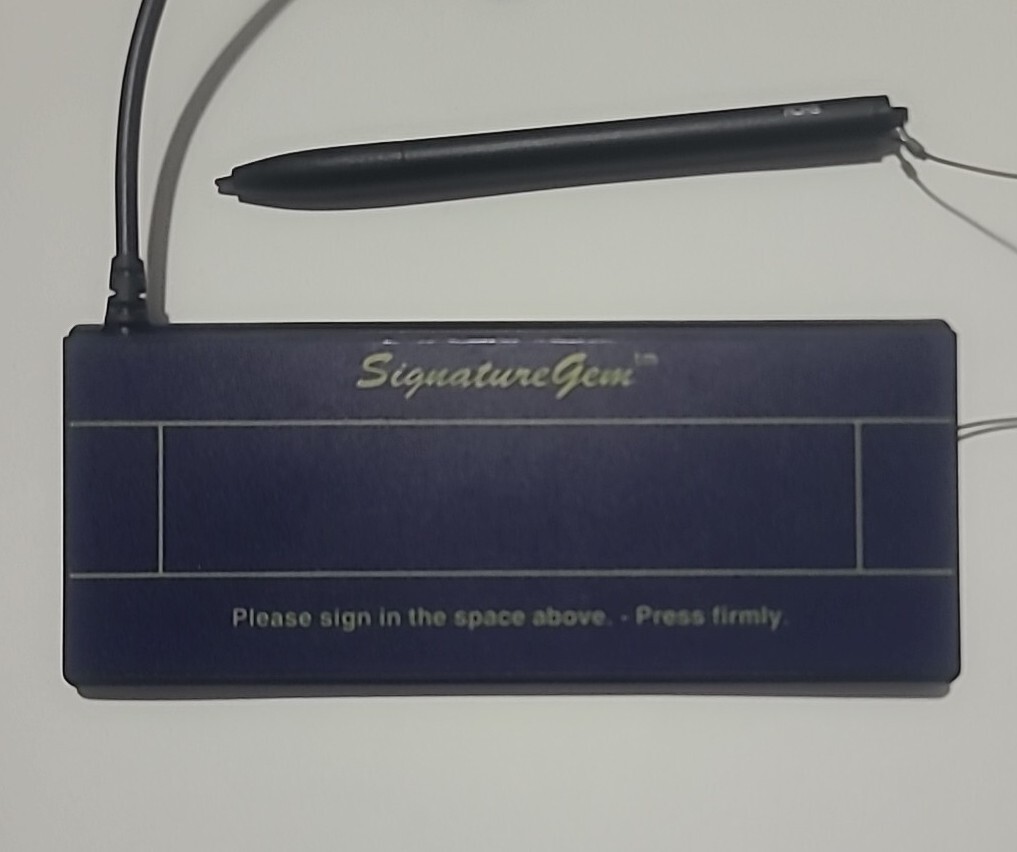 Topaz T-S261 SignatureGem 1x5 Standard Electronic Signature Pad - USB