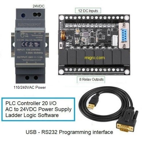 PLC Starter Kit Programmable Controller Migro Professional Programming Software