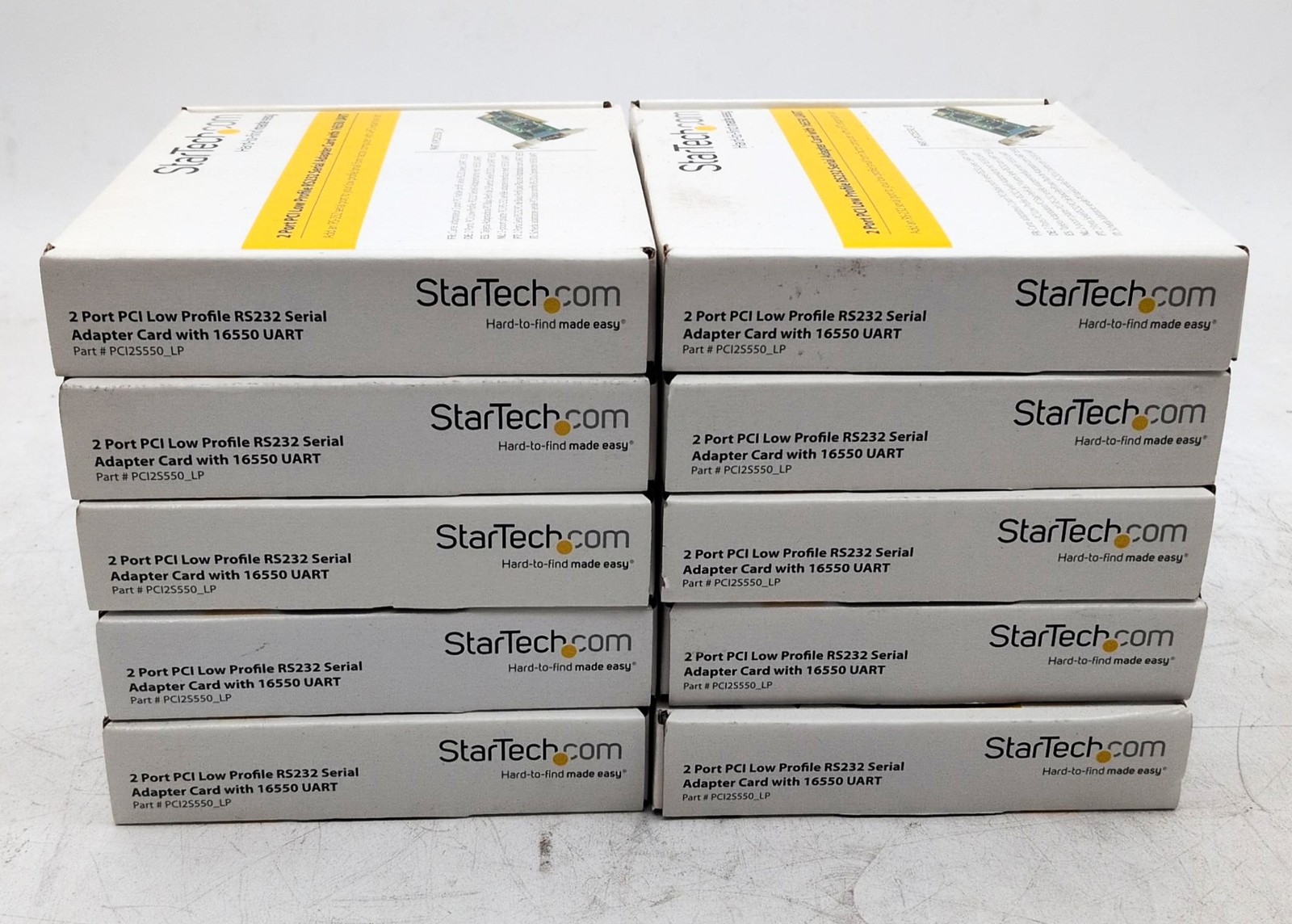 (10) STARTECH PCI2S550_LP 2-Port Low Profile RS232 Serial Card