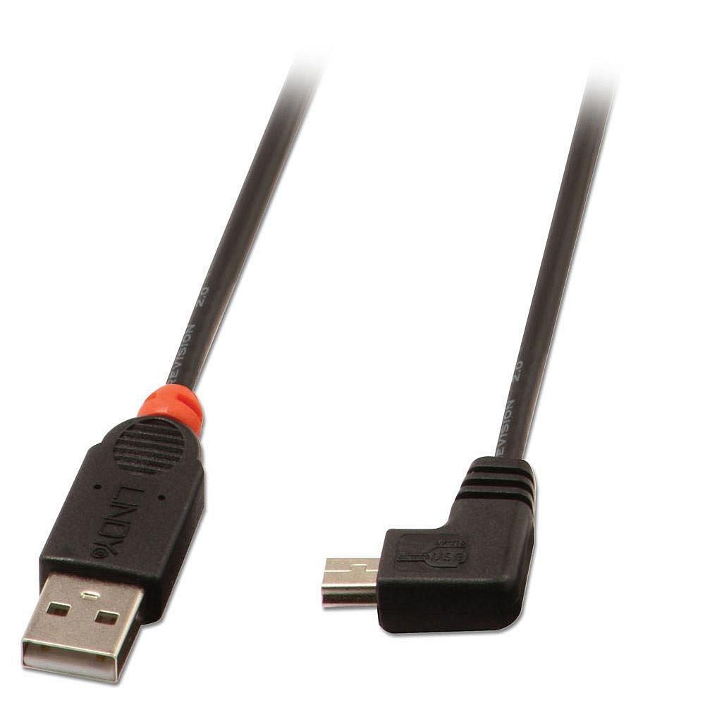 Lindy W128370693 832448 Usb2.0 A/Mini-B 90 Degree 2M ~E~