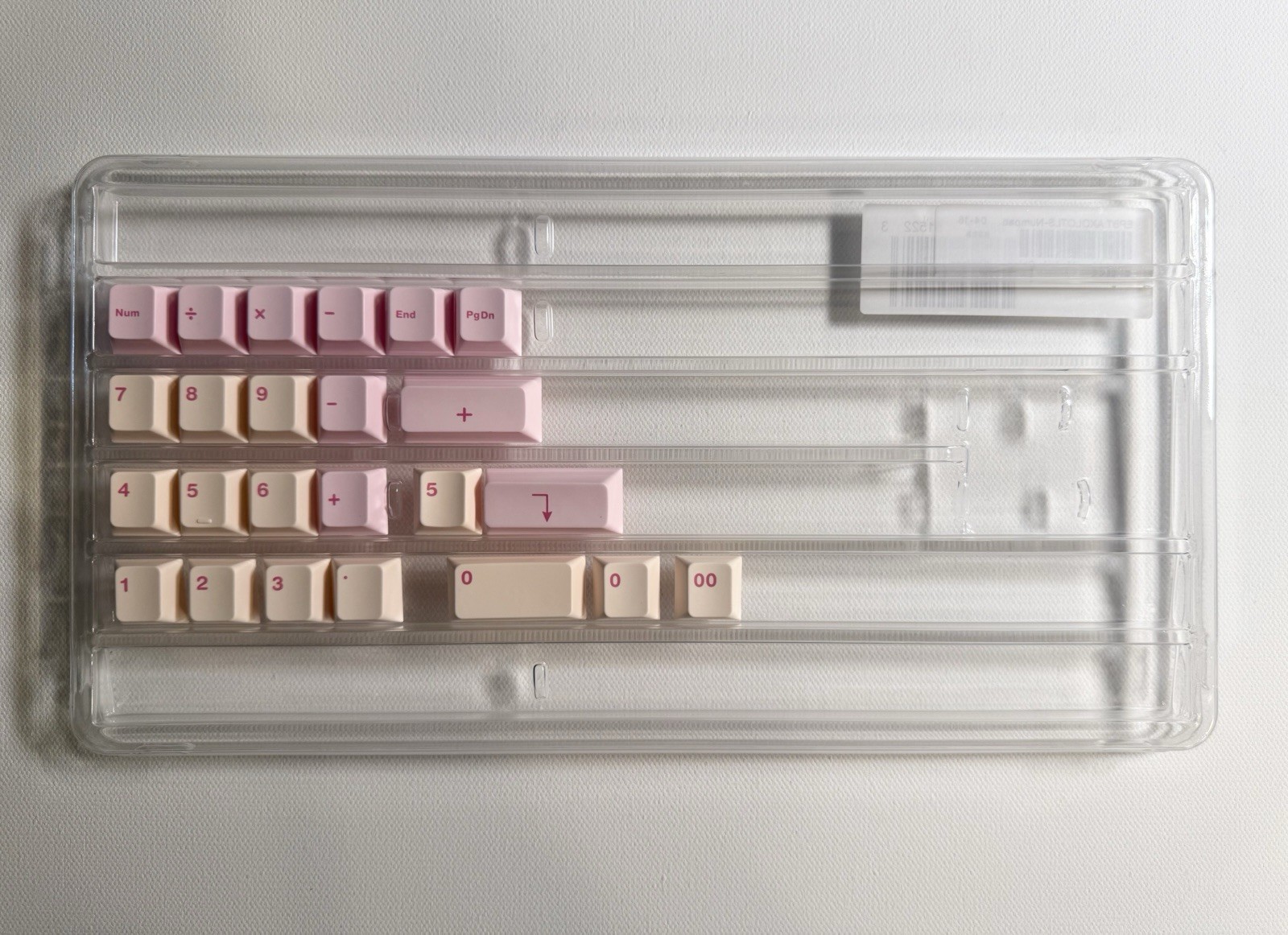 ePBT Axolotls Numpad Keycap Kit Pink PBT Cherry Profile MX Brand New