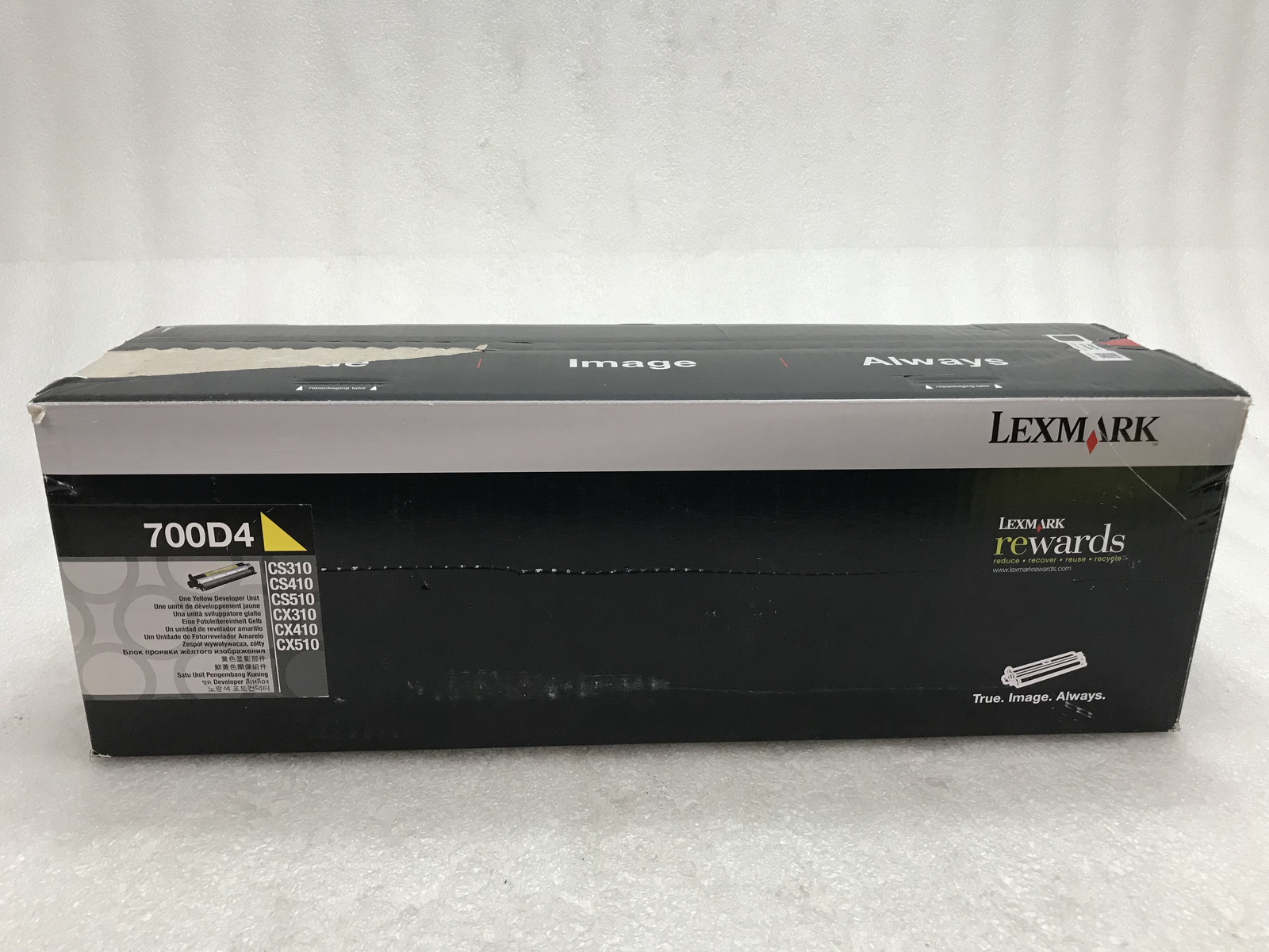 New Genuine OEM Sealed Lexmark 70C0D40 700D4 Yellow Developer Unit Toner