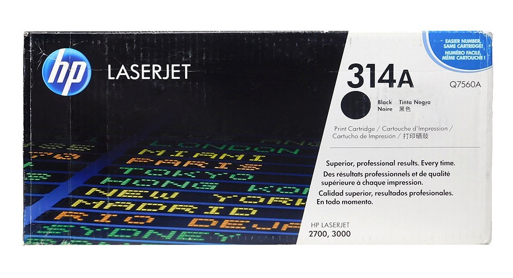 HP 314A/Q7560A Black Toner Cartridge - New in Box