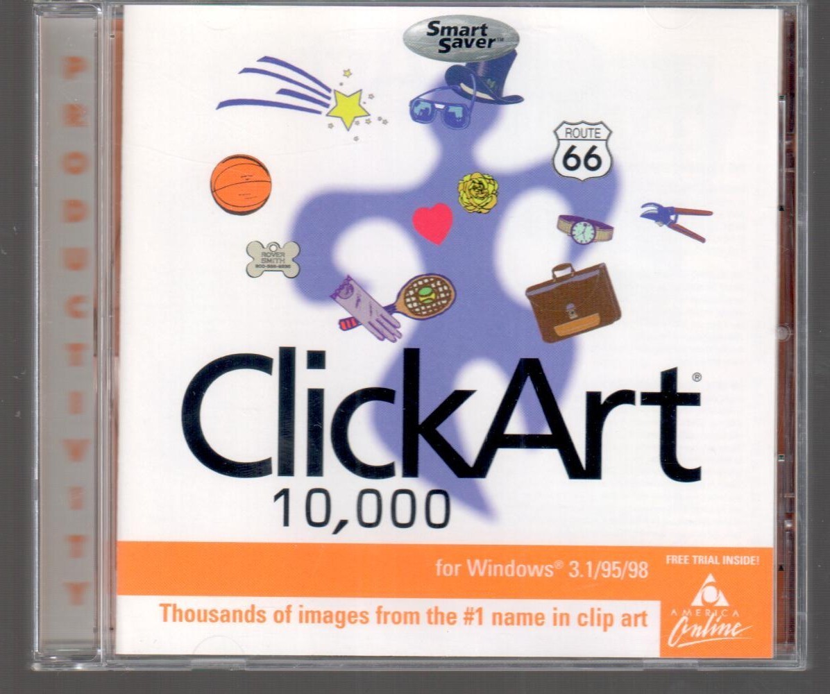 ClickArt 10,000 CD-ROM PC Thousands of Images from the #1 Name in Clip Art L@@K