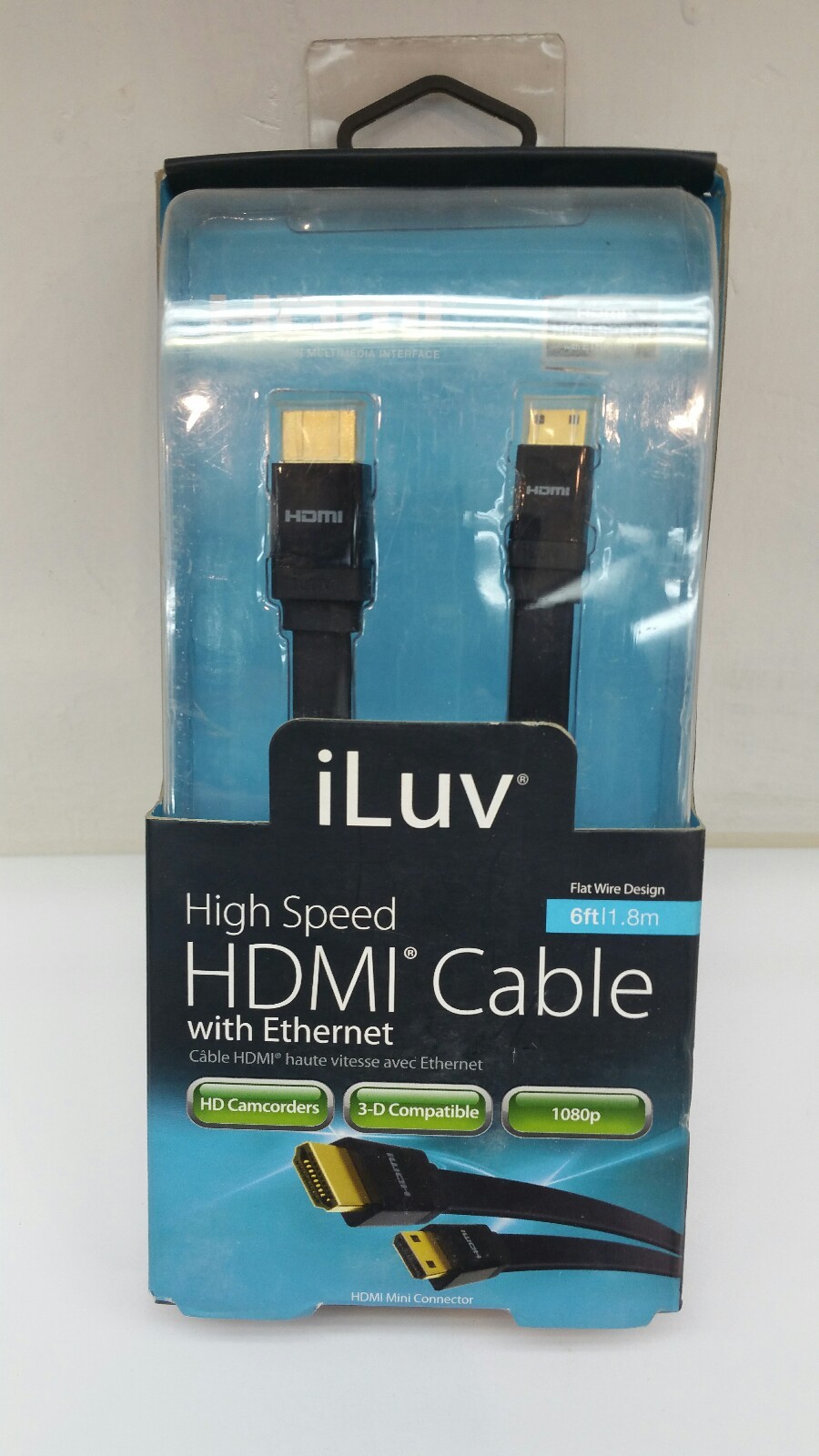 iLuv iCB5306BLK  6 feet  1.8m  Cable HDMI cable with Ethernet