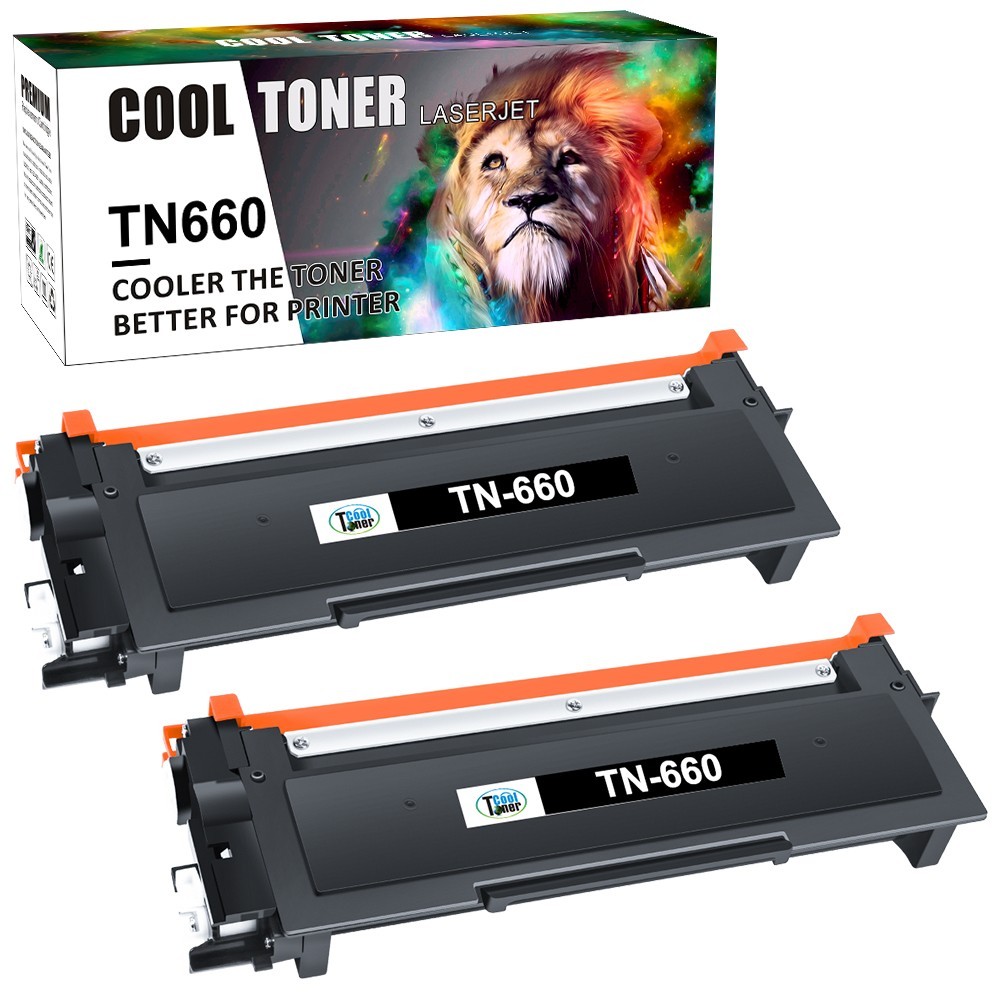 2x TN660 Toner Compatible With Brother DCP-L2520DW L2540DW HL-2300D MFC-2700DW
