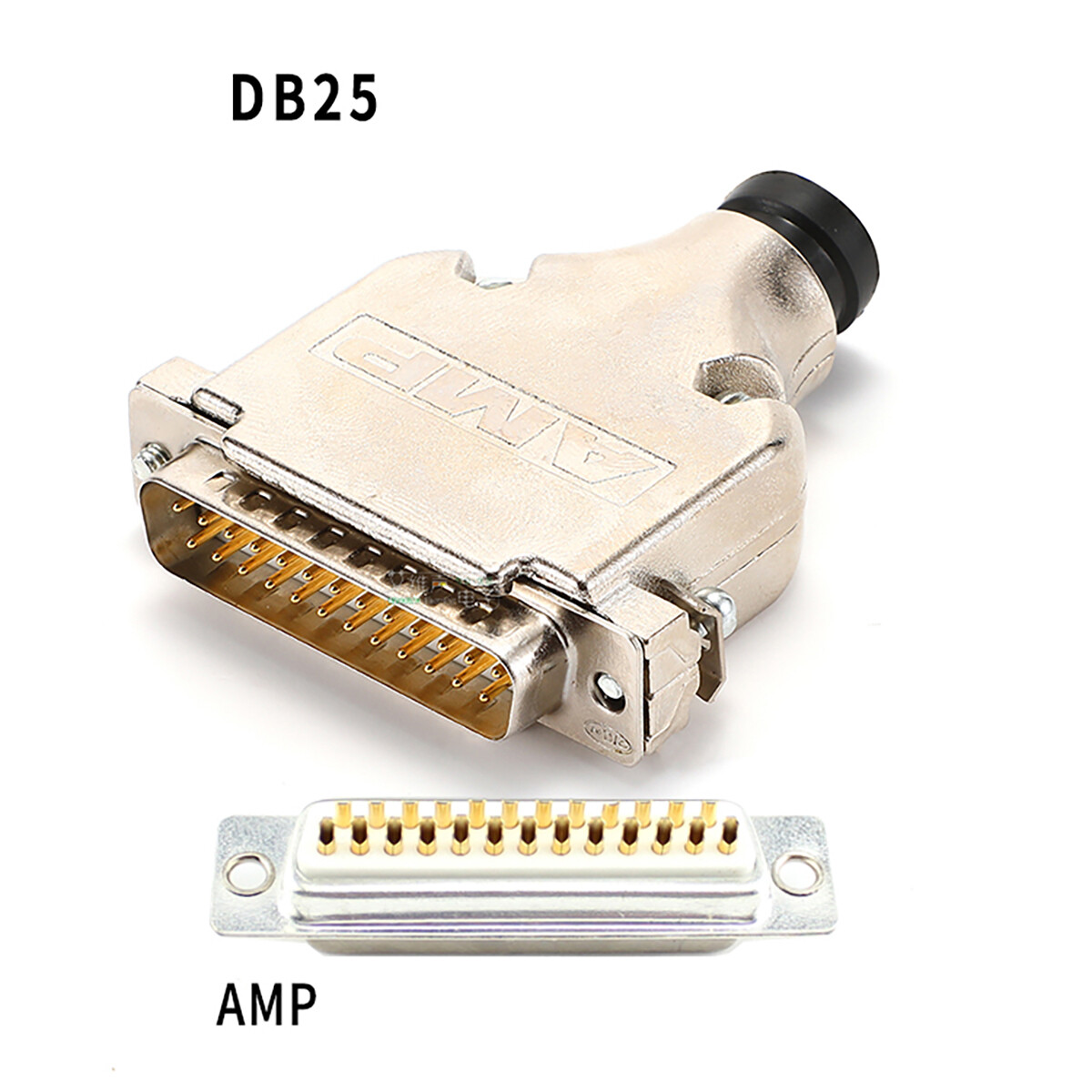 DB25 D-SUB 25-Pole Socket Plug Solder AMP Connector Changer Coupler Adapter Lot