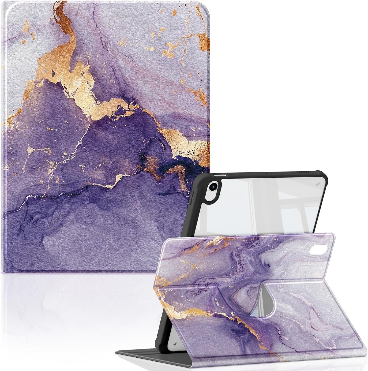 360° Rotating Smart Cover Case for iPad 10.9" 11th Gen - Pencil Holder Included