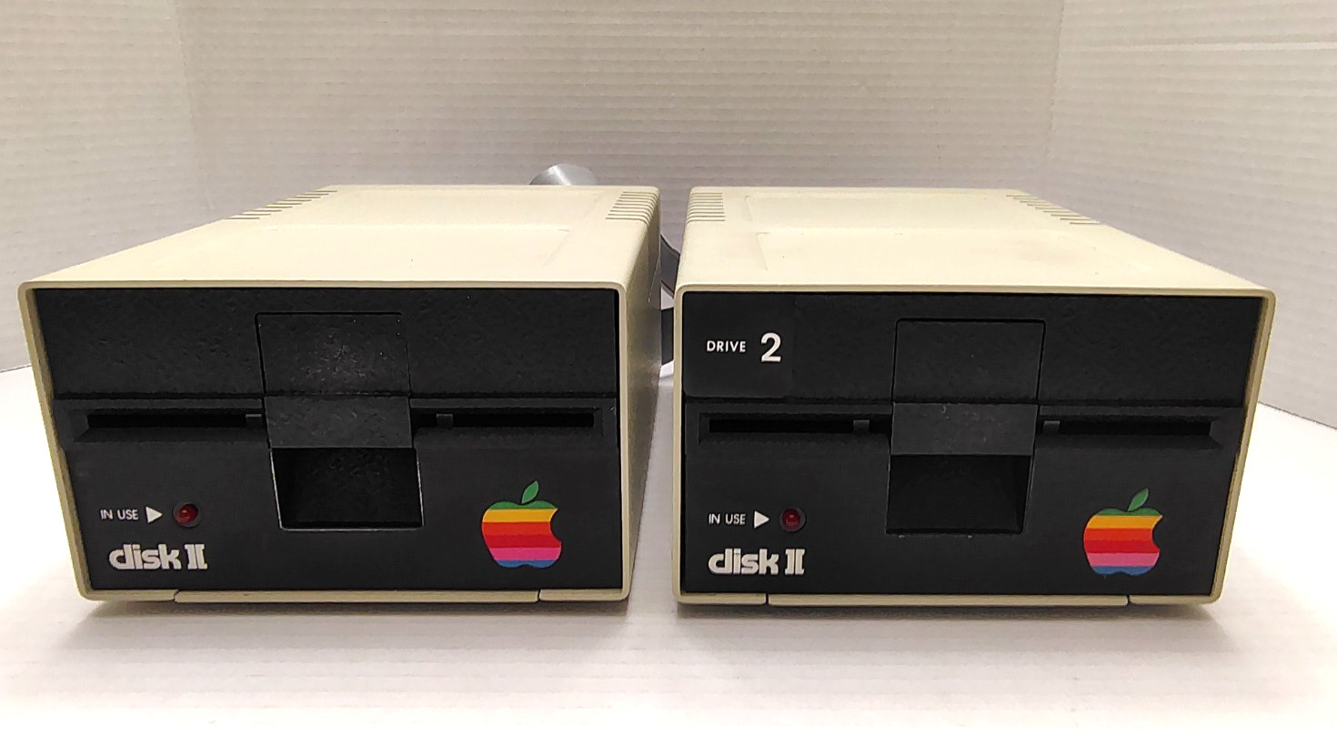 Lot of 2 - Vintage Apple Disk II 5.25" Floppy Disk Drive Model A2M0003 Untested